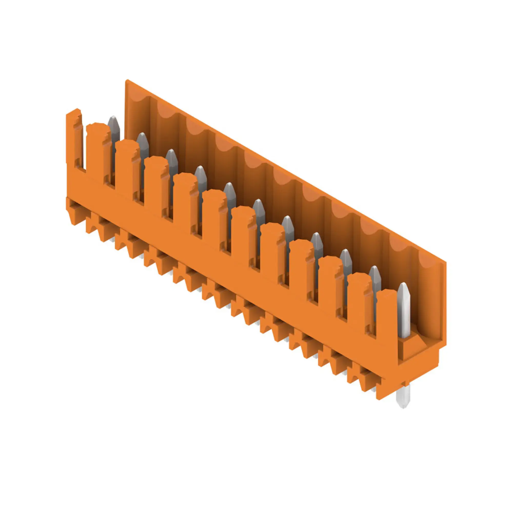 Weidmüller 1604860000 PCB connector (board connection), 160 V, 17 A, Pitch in mm: 3.50, Number of poles: 11, THT solder connection, Box (img_001)
