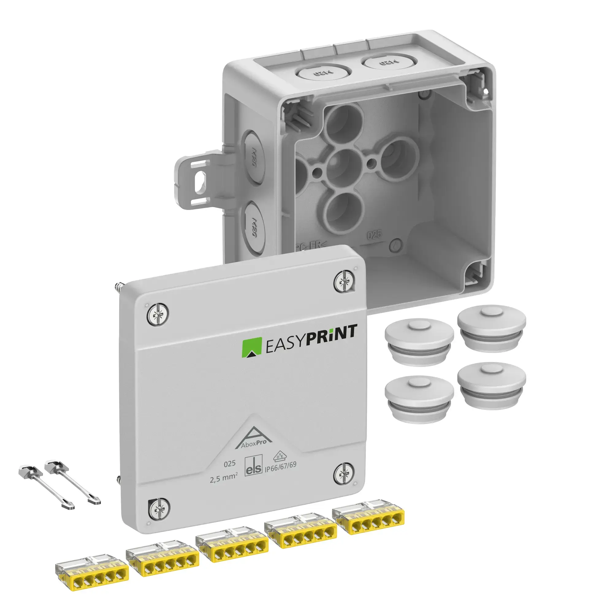 Spelsberg 402421EP Junction box, Type of protection IP66/IP67/IP69, max. 2,5², Impact strength IK09, Protection class II, Ui 450V AC, Ui 450V DC, DNV, VDE, Halogen free (img_001) Spelsberg 402421EP Junction box, Type of protection IP66/IP67/IP69, max. 2,5², Impact strength IK09, Protection class II, Ui 450V AC, Ui 450V DC, DNV, VDE, Halogen free (img_001)