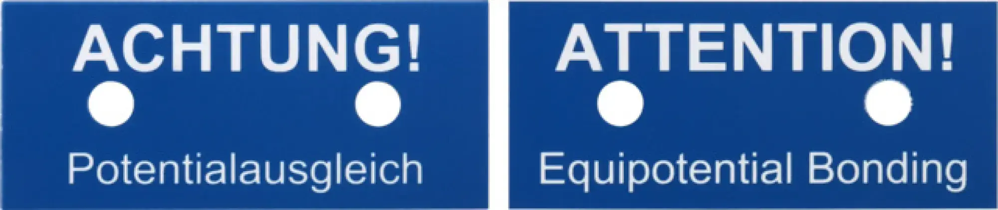 Dehn 480599 Instruction plate "ATTENTION! Equipotential Bonding" (img_001) Dehn 480599 Instruction plate "ATTENTION! Equipotential Bonding" (img_001)