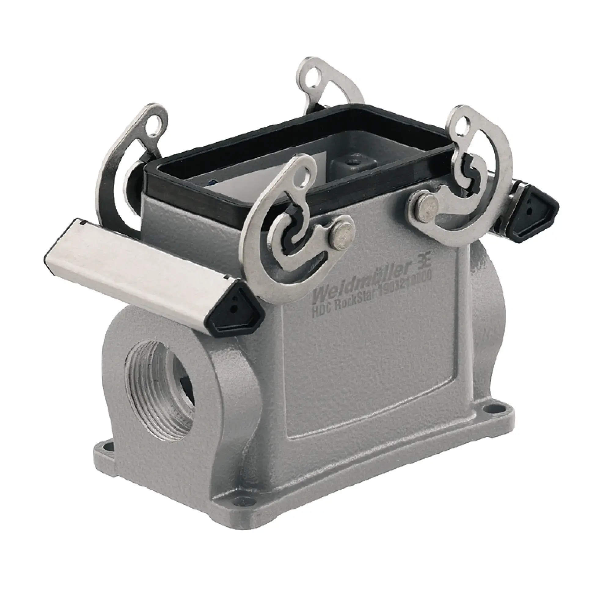 Weidmüller 1654470000 Housing (industry plug-in connectors), Base housing, Side-locking clamp on lower side, Size: 4, IP65 (in plugged condition) (img_001) Weidmüller 1654470000 Housing (industry plug-in connectors), Base housing, Side-locking clamp on lower side, Size: 4, IP65 (in plugged condition) (img_001)