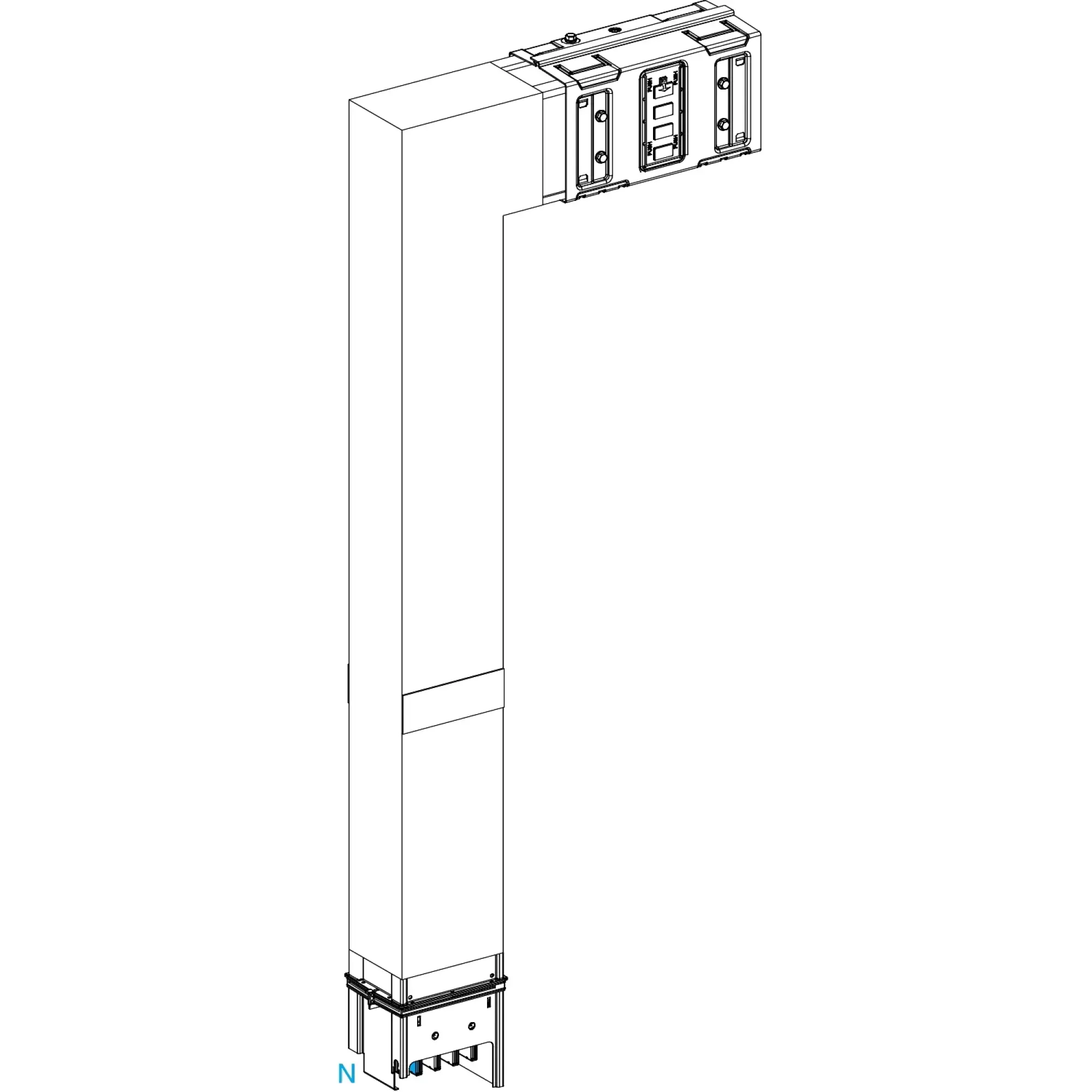 Schneider Electric KSA1000DLF41F KSA Angular Element, 1000A, Flat PE External, Selectable Length, Fire Barrier (img_002)