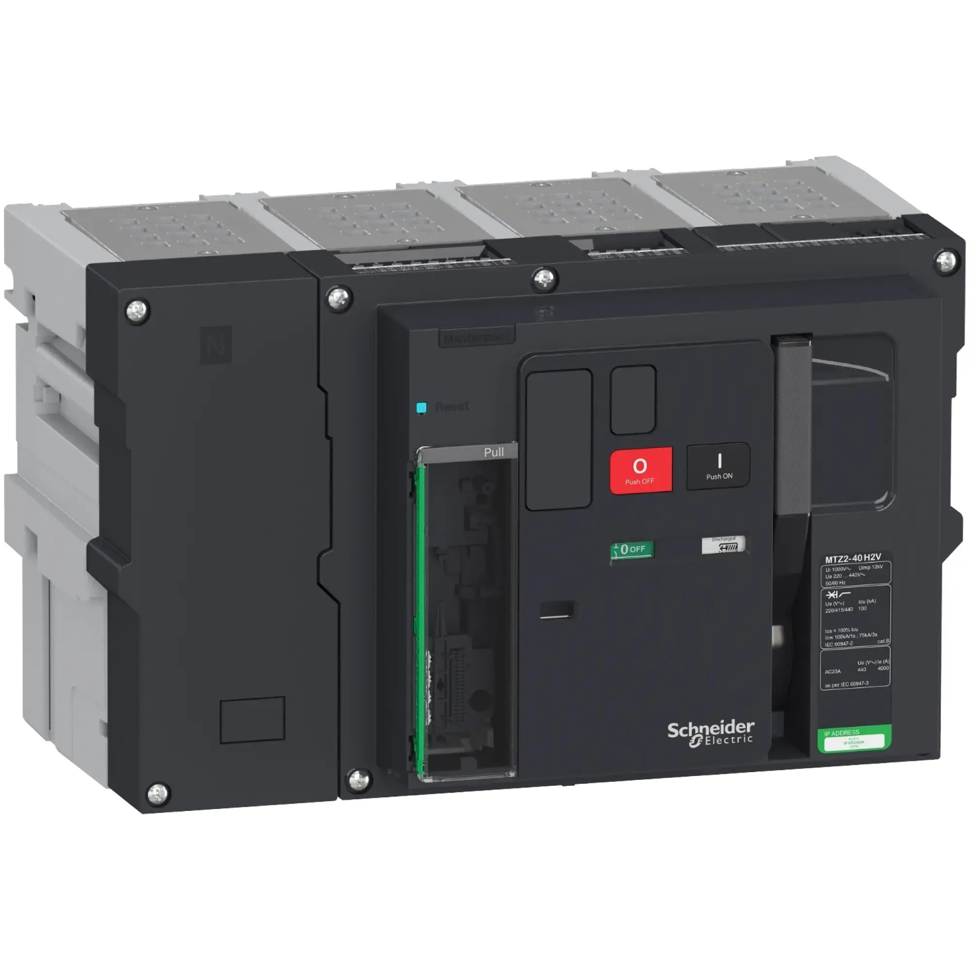 Schneider Electric LV846197 MasterPact MTZ2 4000A H2V Icu=Icw=100kA 4P Basic Frame Plug-in (img_002)