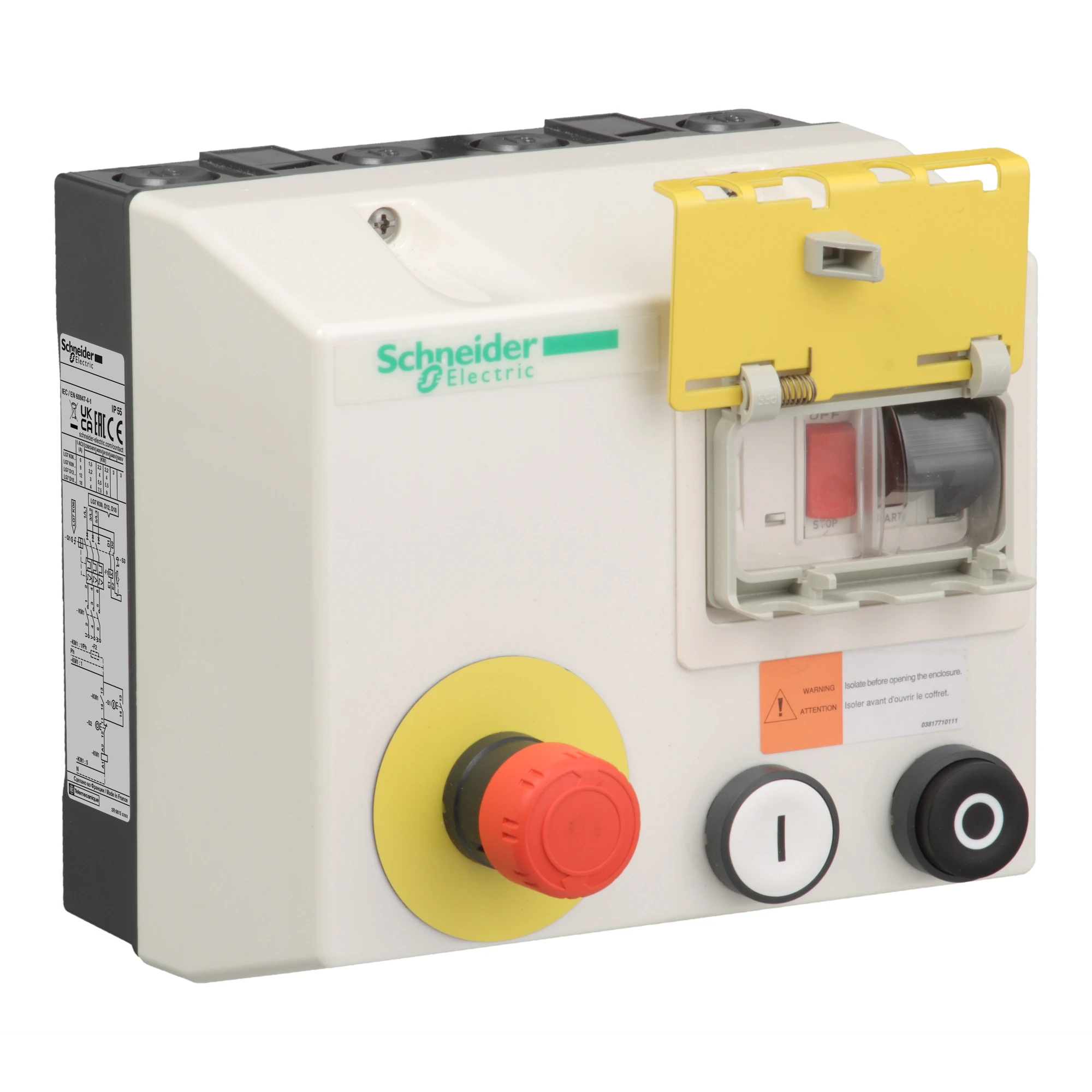 Schneider Electric LG7D12M716 Starter w. emergency stop LG7-D, IP 657, 1 rotary, 5.5kW, Coil. 440V (img_001) Schneider Electric LG7D12M716 Starter w. emergency stop LG7-D, IP 657, 1 rotary, 5.5kW, Coil. 440V (img_001)