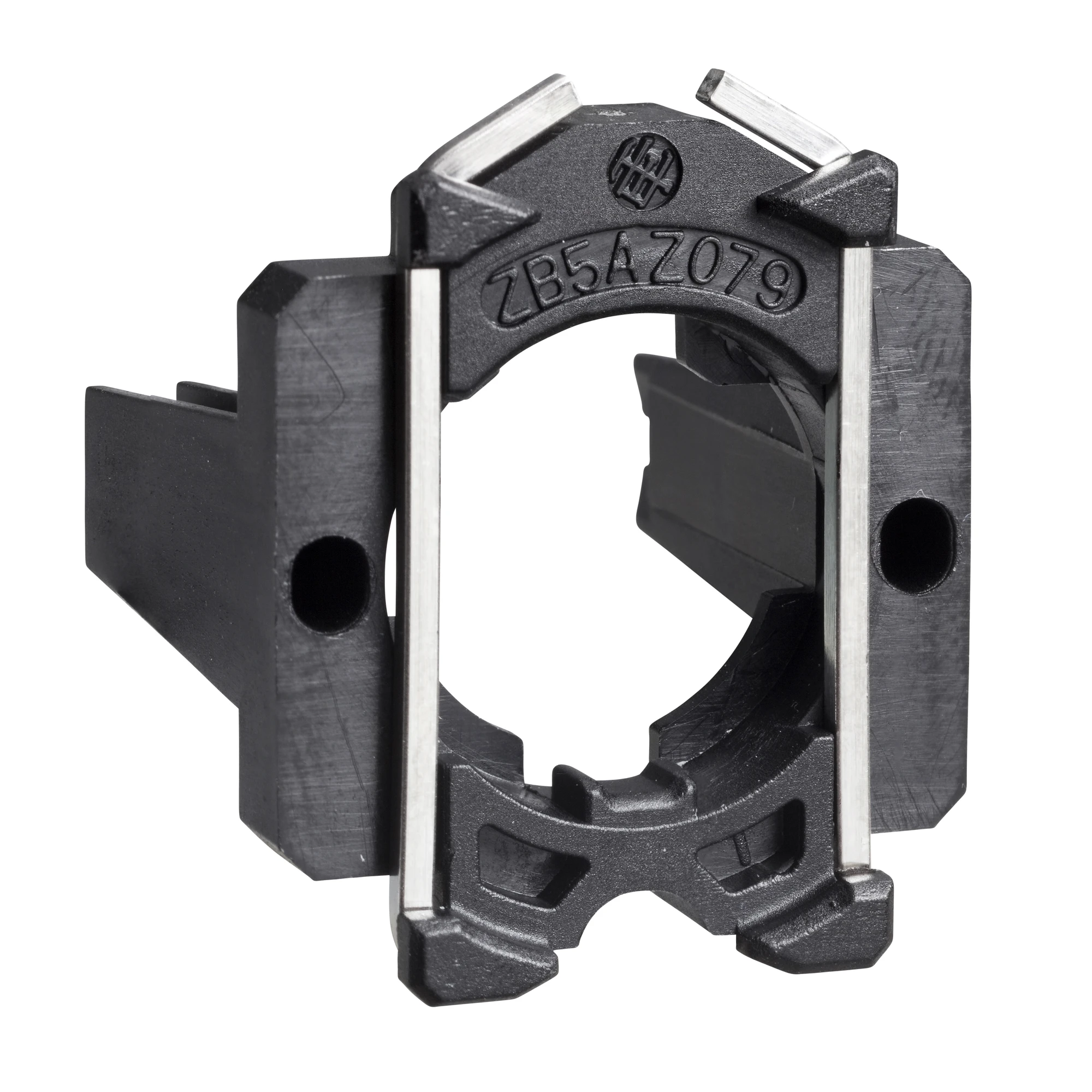 Schneider Electric ZB5AZ079 Mounting flange, adapter, Harmony XB5, plastic, for PCB mount (img_001)