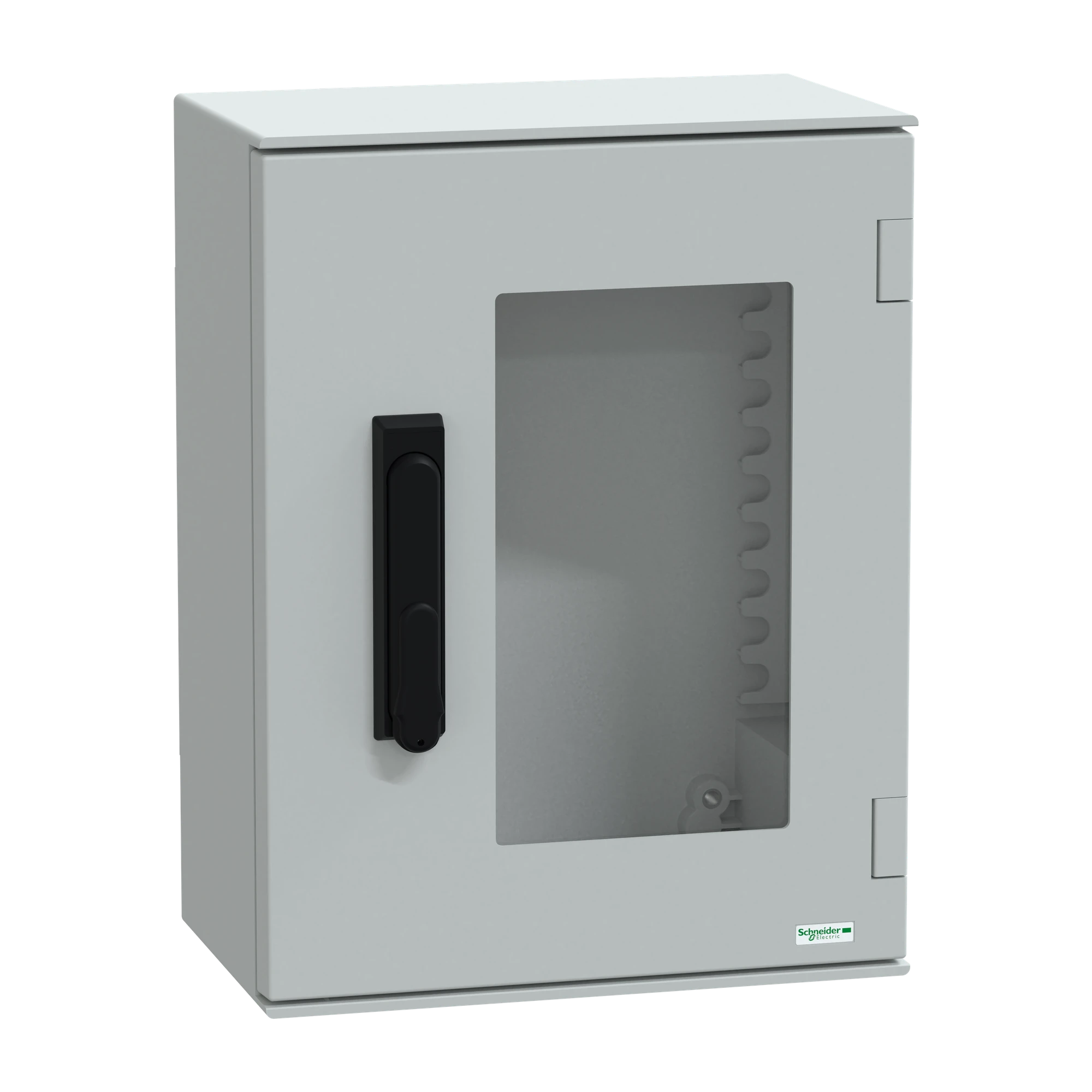 Schneider Electric NSYPLM43TVG Polyester enclosure PLM wall mounting, without MP H430xW330xD200mm IP66, transp. door 3-P.-locking (img_001)