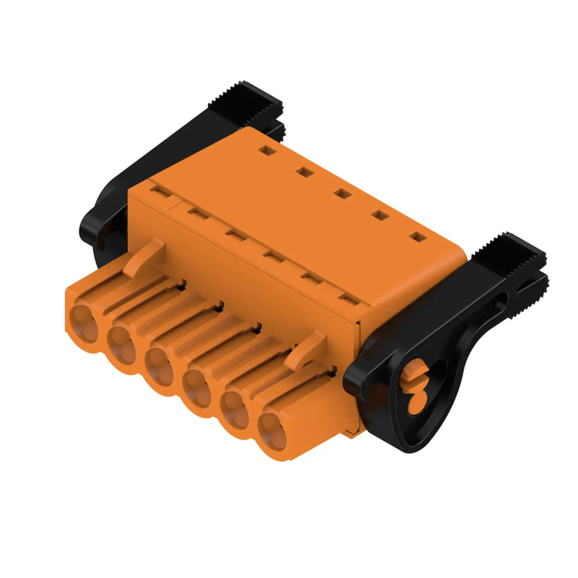 Weidmüller 1016380000 PCB connector (wire connection), 320 V, 23 A, Pitch in mm: 5.00, 3.31 mm², Number of poles: 6, PUSH IN with actuator, Box (img_001)