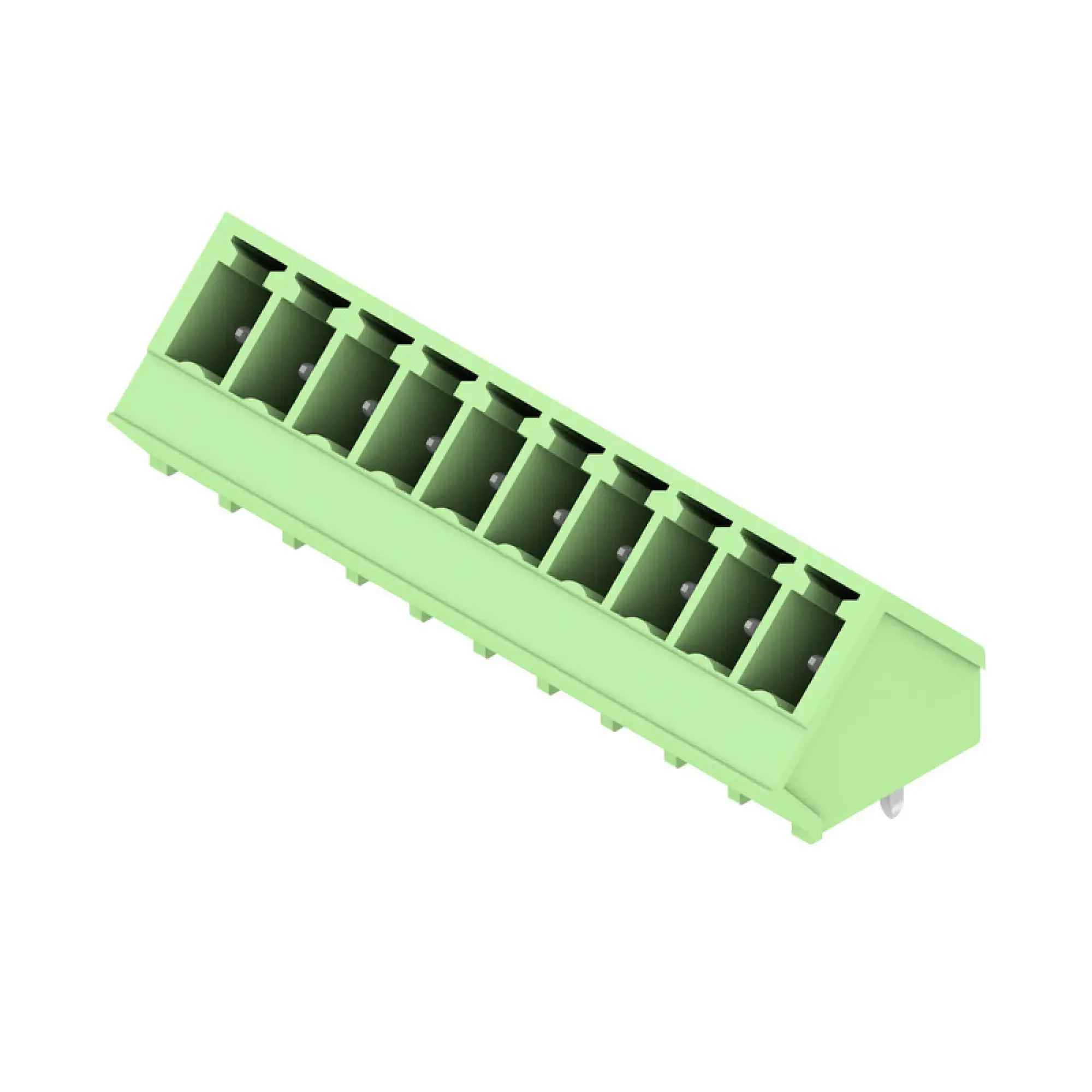 Weidmüller 1976180000 PCB connector (board connection), 160 V, 17.5 A, Pitch in mm: 3.81, Number of poles: 10, THT solder connection, Box (img_001)