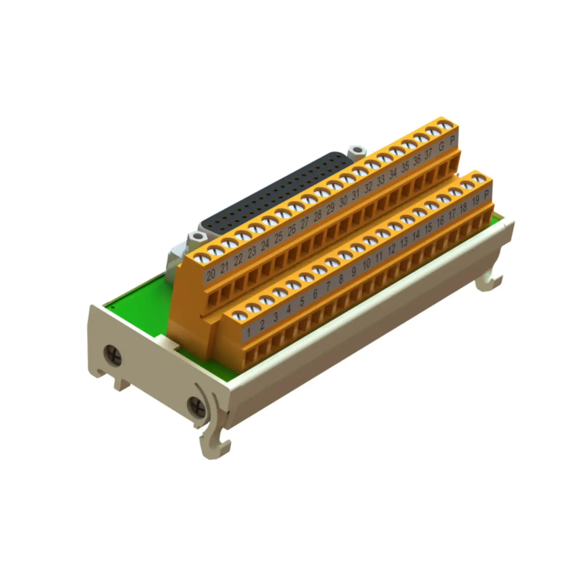 Weidmüller 8155630000 Interface module with terminal, connector, D-sub connectors, acc. to IEC 60807 / DIN 41652, 37-pole female, LPK 2H 5.08mm, Screw connection (img_001) Weidmüller 8155630000 Interface module with terminal, connector, D-sub connectors, acc. to IEC 60807 / DIN 41652, 37-pole female, LPK 2H 5.08mm, Screw connection (img_001)