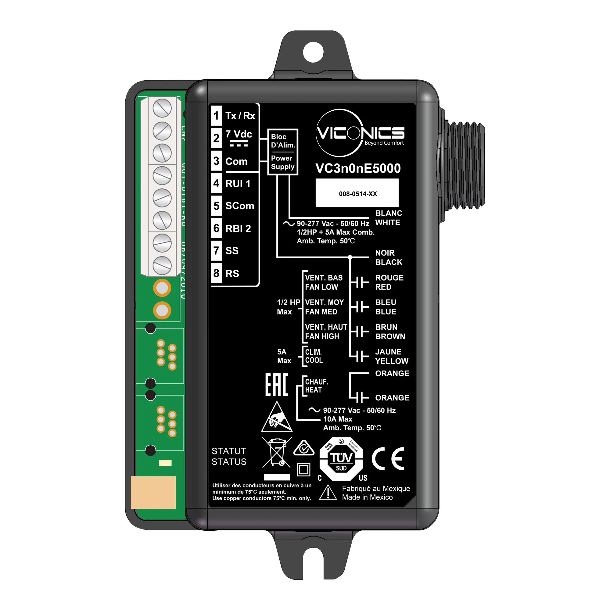 Schneider Electric VC3300E5000 Relay Pack for Line-voltage FCU, 90 to 277 VAC 50/60 Hz, Slave Fan Control Only, SER models, Three Fan Outputs (img_001) Schneider Electric VC3300E5000 Relay Pack for Line-voltage FCU, 90 to 277 VAC 50/60 Hz, Slave Fan Control Only, SER models, Three Fan Outputs (img_001)
