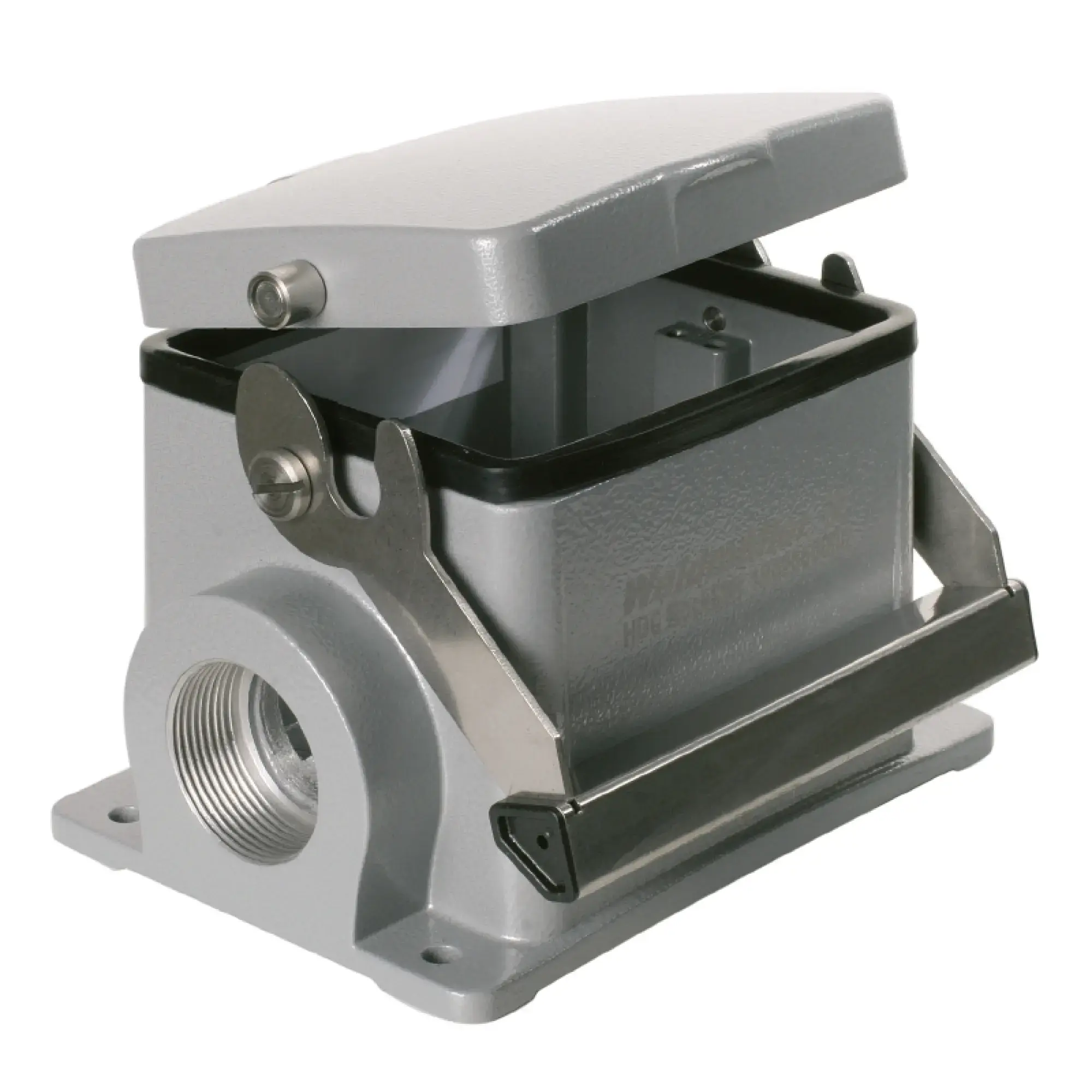 Weidmüller 1902650000 Housing (industry plug-in connectors), Base housing, End-locking clamp, lower side, Size: 10, IP65 (in plugged condition) (img_001)