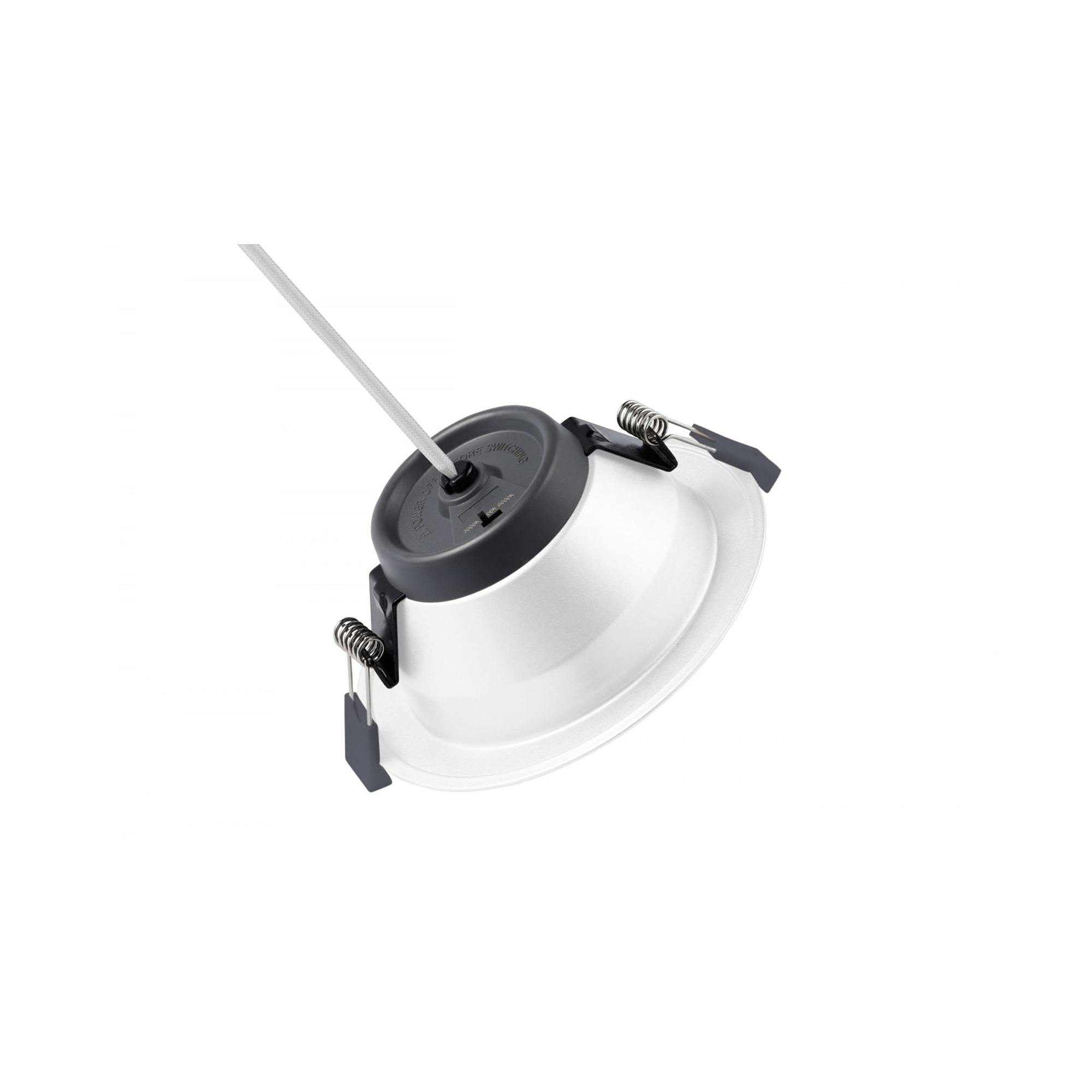 WSU Lights Tri-Color LED Downlight Horto weiss - 10W - CCT - 95lm/W - 92mm - IP20 WSU Lights Tri-Color LED Downlight Horto weiss - 10W - CCT - 95lm/W - 92mm - IP20