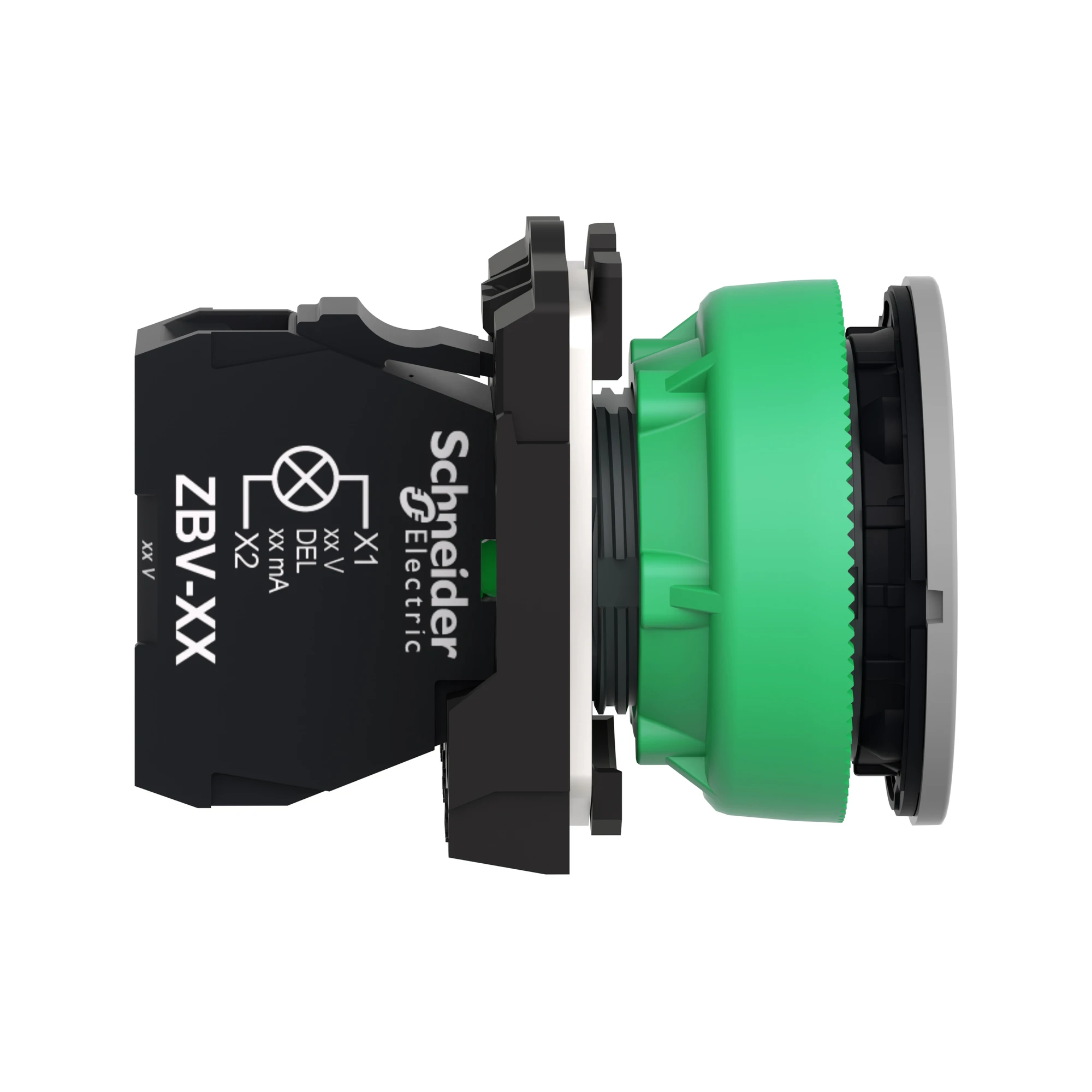 Schneider Electric XB5FVB3C0 Pilot light, Harmony XB5F, plastic, antimicrobial, light gray, green, 30mm, universal LED, smooth dome, 24V ACDC (img_003) Schneider Electric XB5FVB3C0 Pilot light, Harmony XB5F, plastic, antimicrobial, light gray, green, 30mm, universal LED, smooth dome, 24V ACDC (img_003)