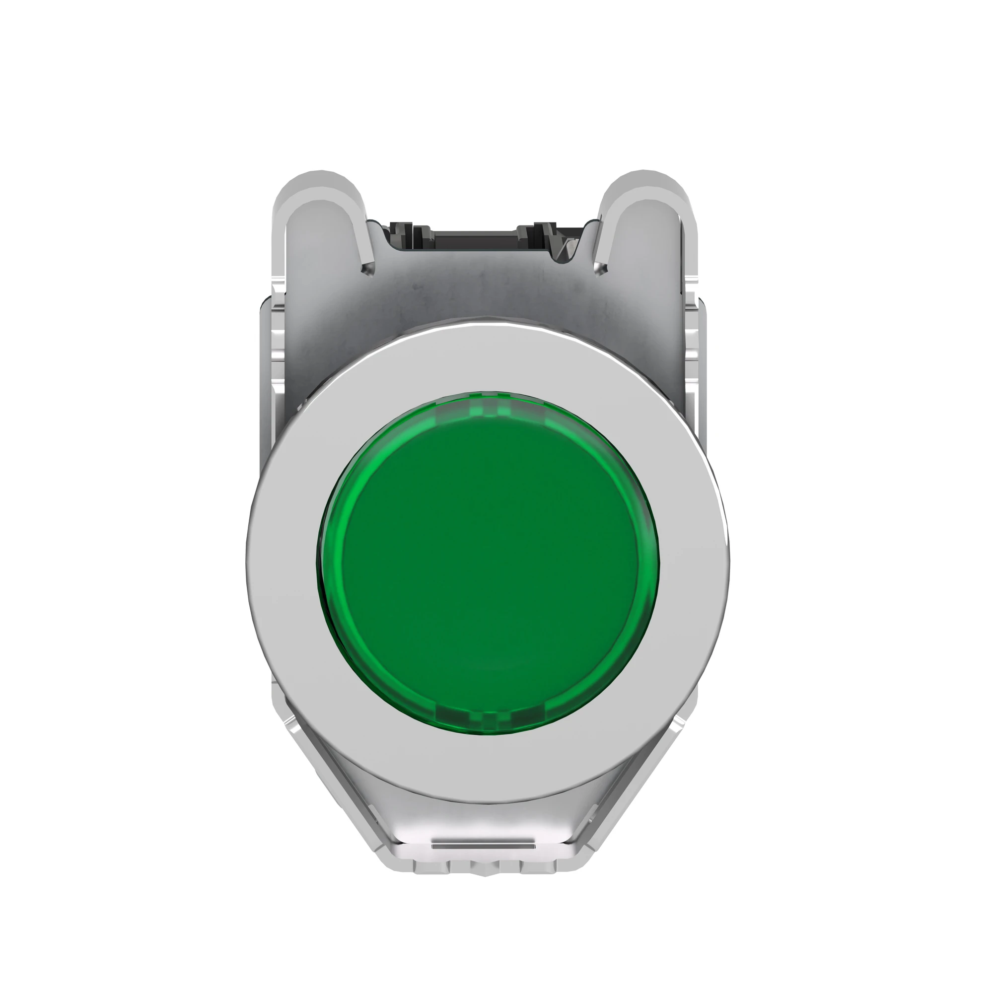 Schneider Electric XB4FW33G5 Illuminated push-button, Harmony XB4F, metal, 30mm, green, unlabelled, universal LED, smooth dome, 1NO+1NC, 110-120V AC (img_006)