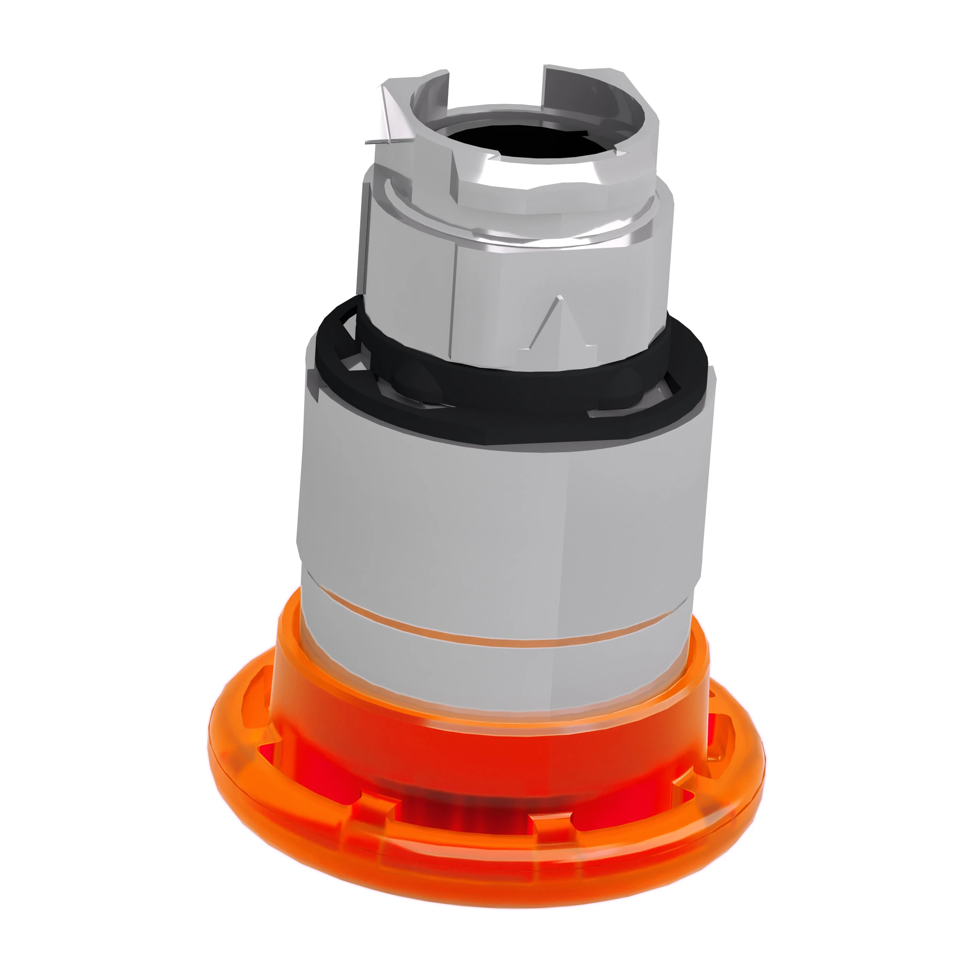 Schneider Electric ZB4BW653 Mushroom pushbutton, Front element, Harmony XB4, Metal, 22mm, illuminated, orange, pull release, for universal LED (img_007)