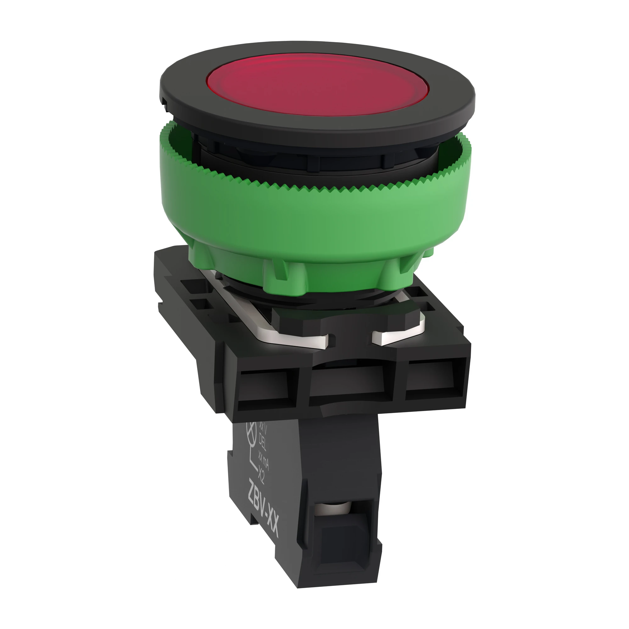 Schneider Electric XB5FVG4 Indicator light, Harmony XB5F, plastic, antimicrobial, red, 30mm, universal LED, smooth dome, 110-120V AC (img_006) Schneider Electric XB5FVG4 Indicator light, Harmony XB5F, plastic, antimicrobial, red, 30mm, universal LED, smooth dome, 110-120V AC (img_006)