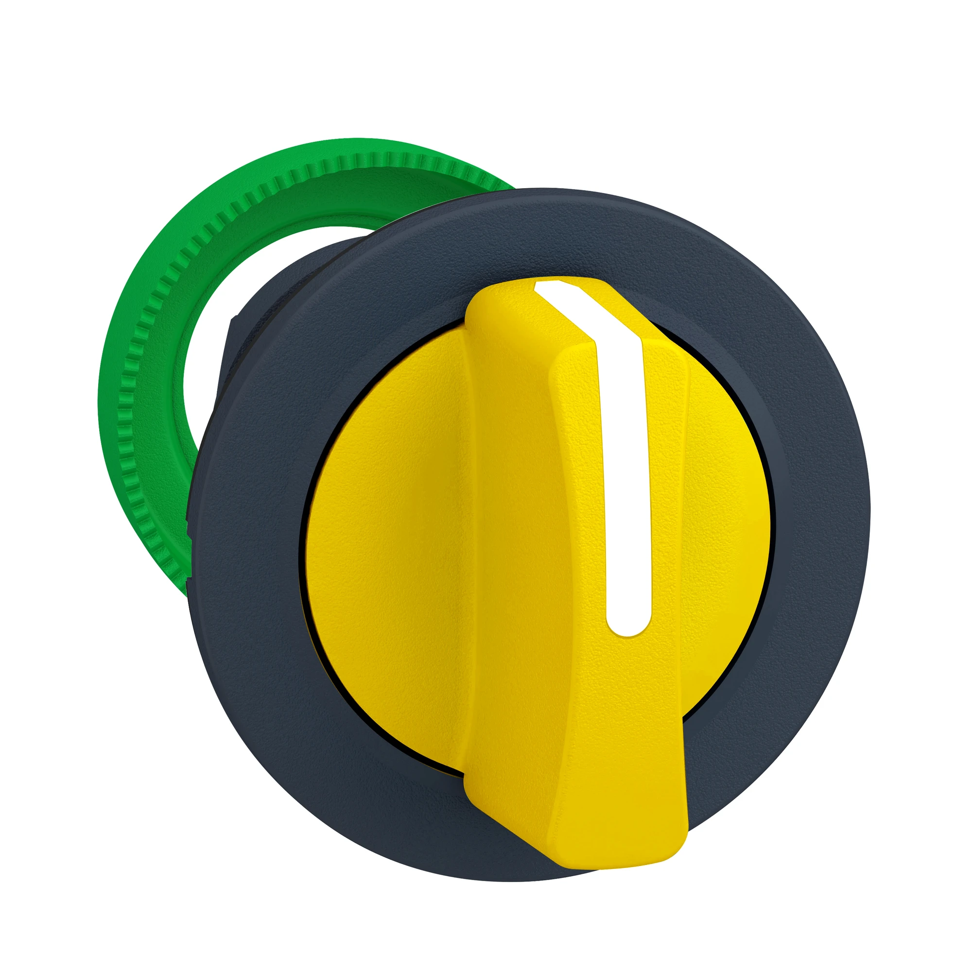 Schneider Electric ZB5FD805 Selector switch, front element, Harmony XB5F, plastic, 30mm, yellow, 3 positions, center left detent (img_001) Schneider Electric ZB5FD805 Selector switch, front element, Harmony XB5F, plastic, 30mm, yellow, 3 positions, center left detent (img_001)