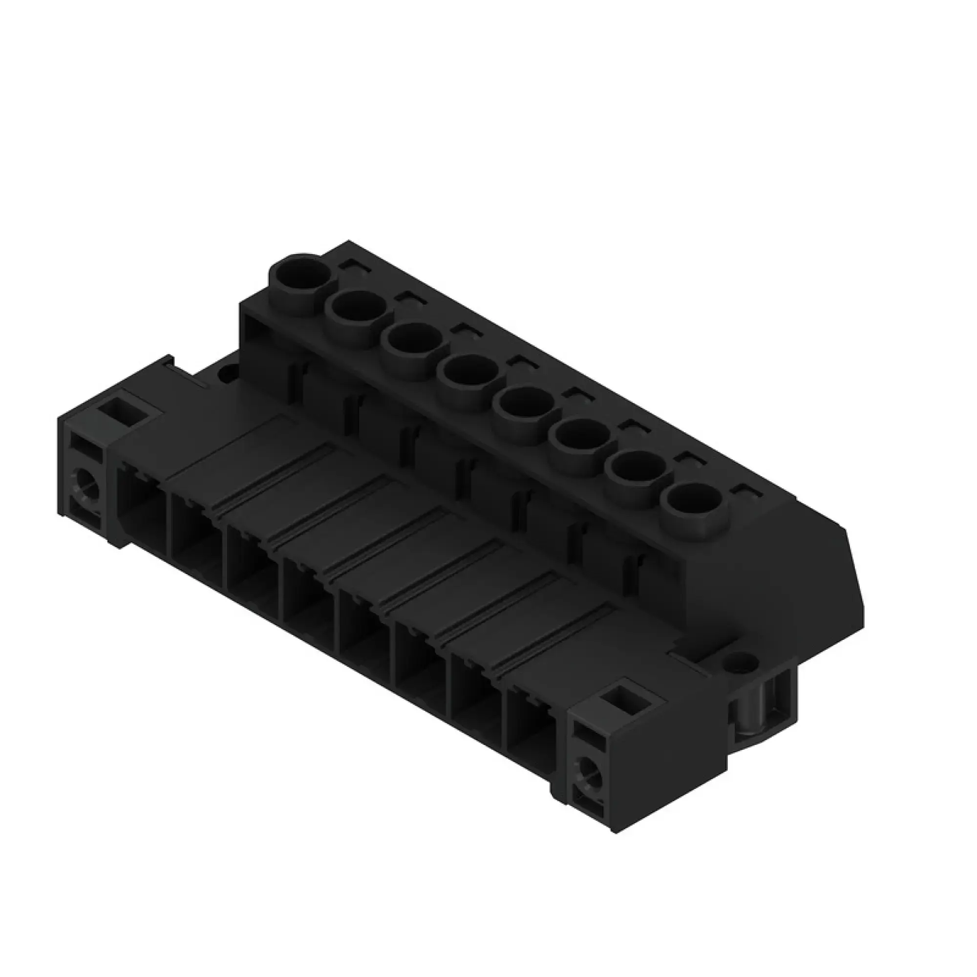 Weidmüller 1932020000 PCB connector (wire connection), 1000 V, 57 A, Pitch in mm: 7.62, 6 mm², Number of poles: 8, Clamping yoke connection, Box (img_001)