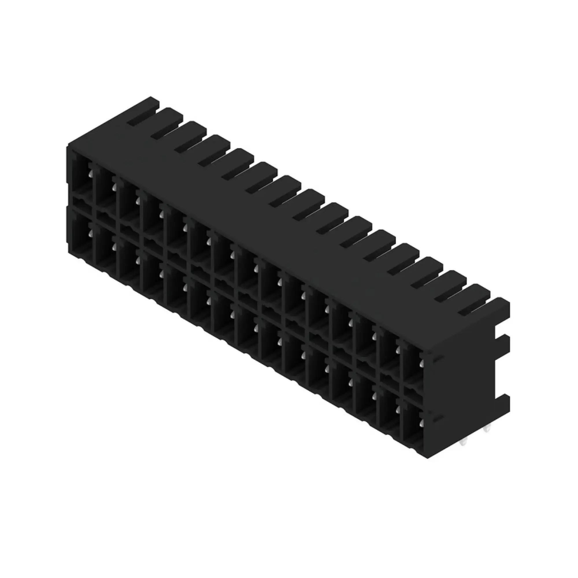 Weidmüller 1039090000 PCB connector (board connection), 160 V, 17.5 A, Pitch in mm: 3.81, Number of poles: 30, THT/THR solder connection, Box (img_001)