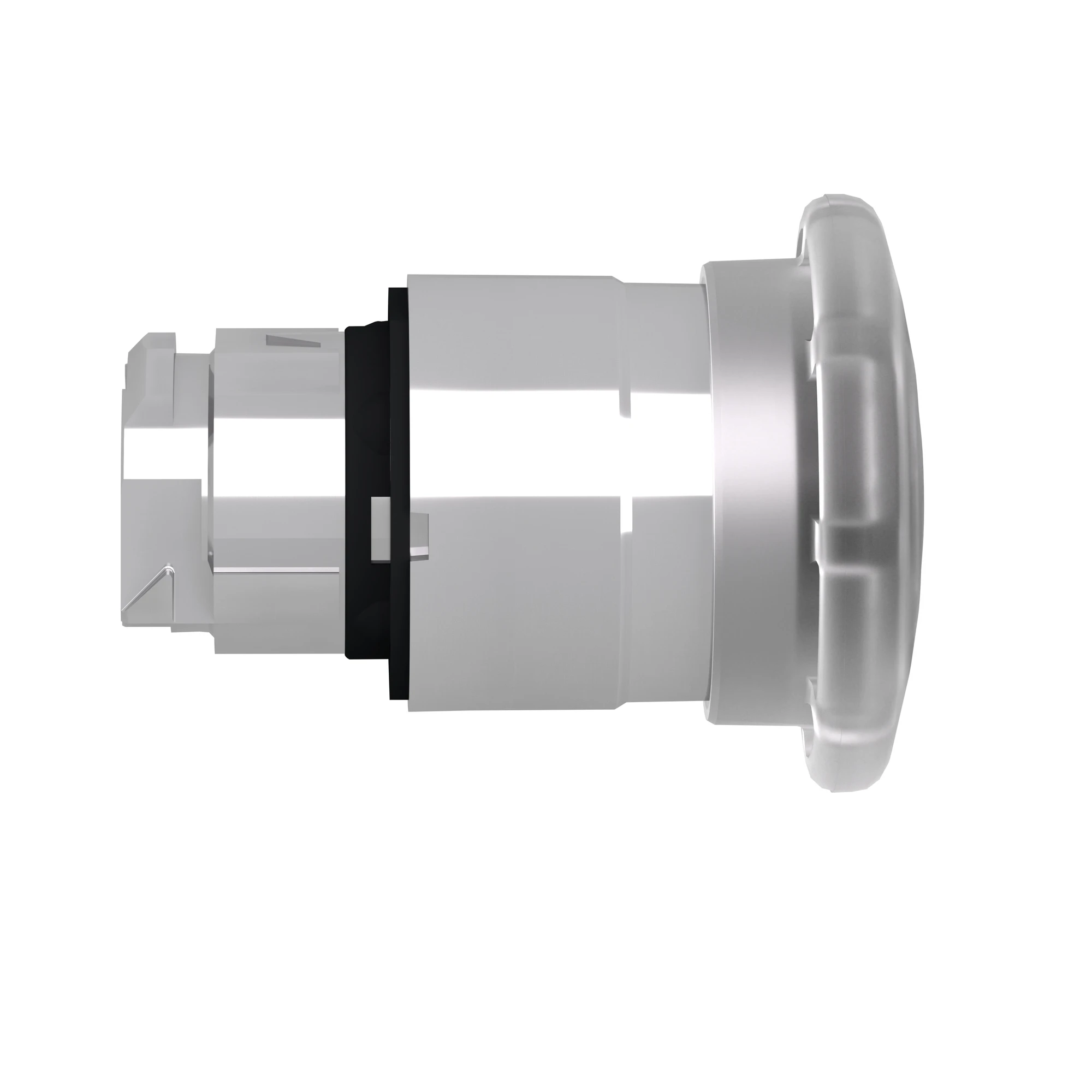 Schneider Electric ZB4BW613 Mushroom Push Button, Front Element, Harmony XB4, Metal, 22mm, Illuminated, White, Pull Release, for Universal LED (img_002)