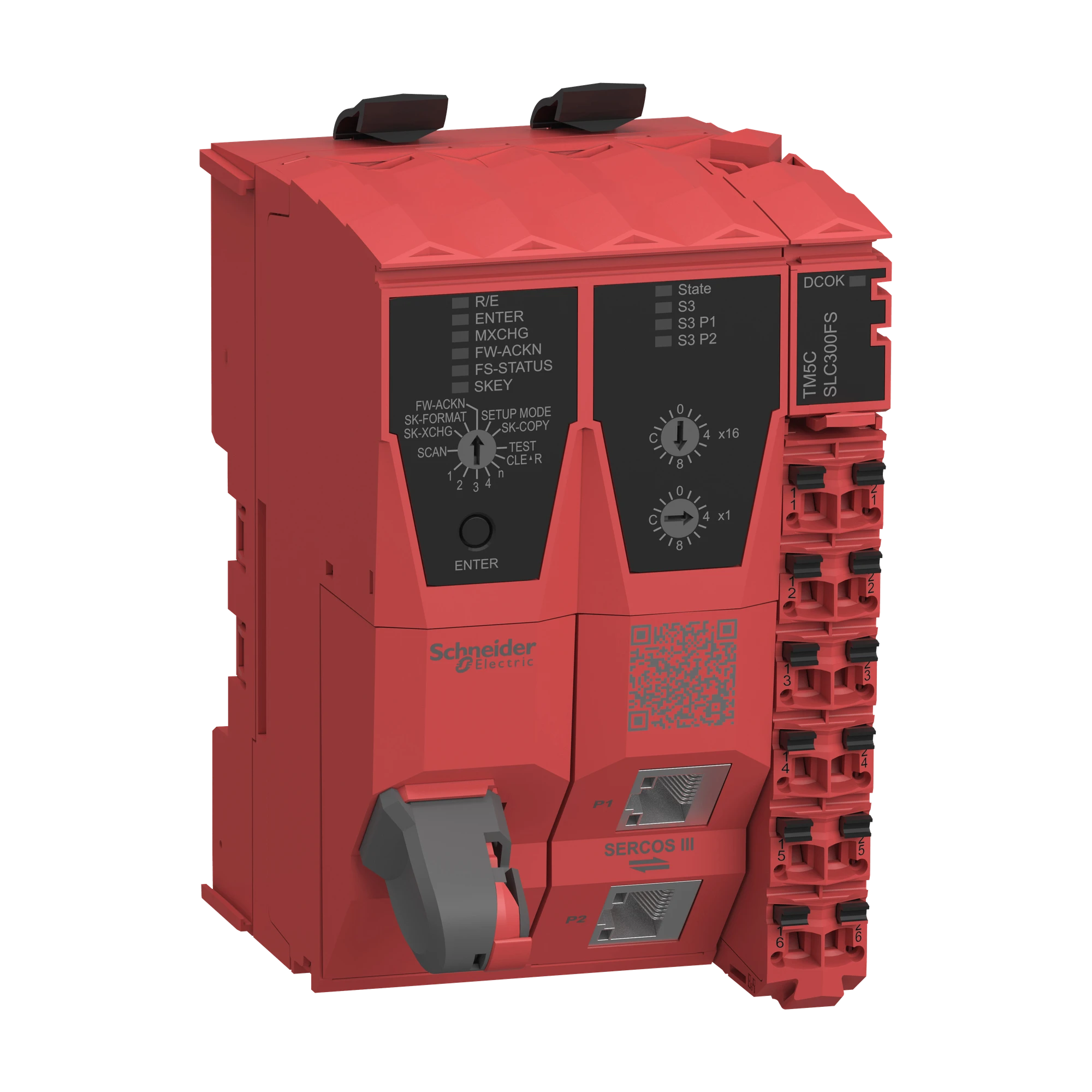 Schneider Electric TM5CSLC300FS Safety PLC Control, Modicon TM5, Sercos III, PLe / Cat4 / SIL3, up to 20 modules (img_001)