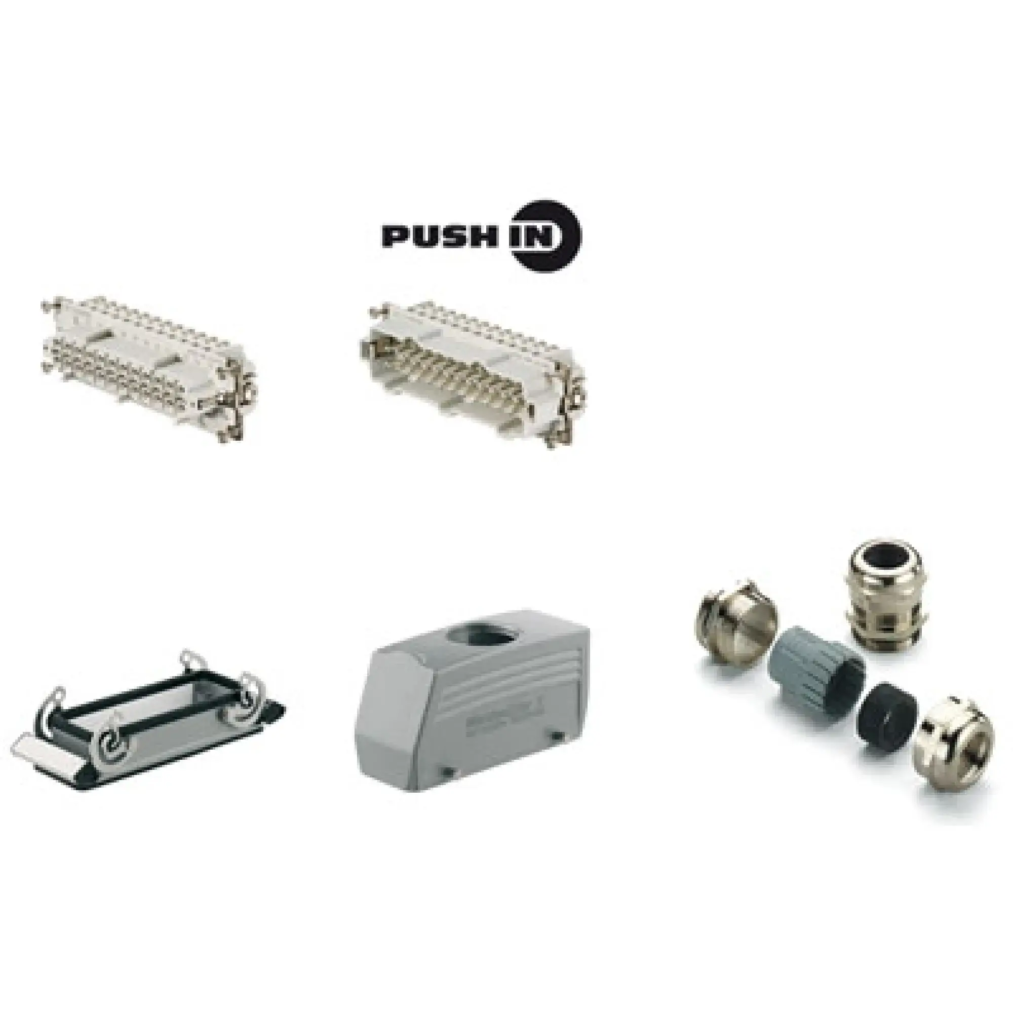Weidmüller 1061700000 Industrial connectors (set), Series: HE, PUSH IN, Size: 8, Number of poles: 24 (img_001)