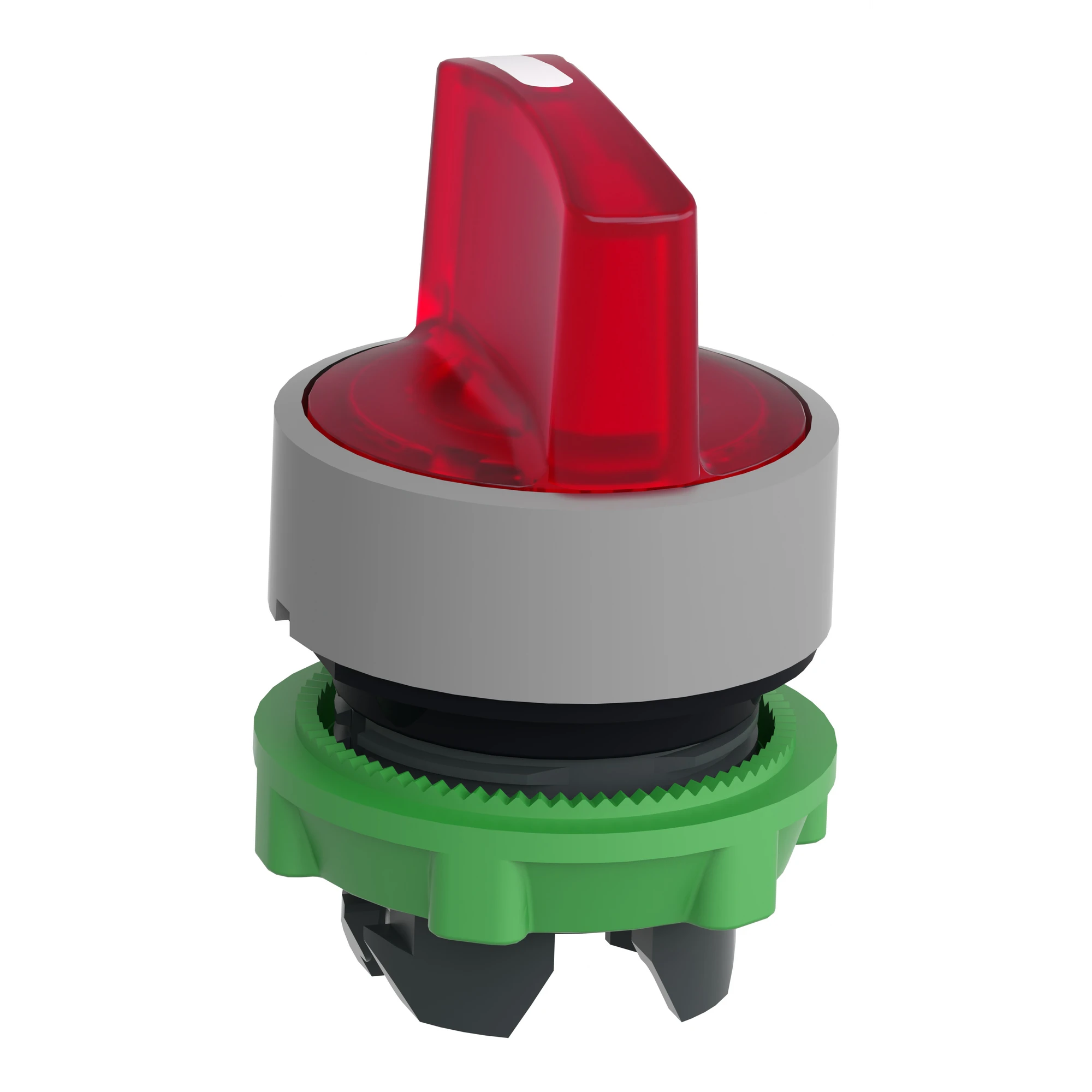 Schneider Electric ZB5AK1343C0 Illuminated selector switch, front element, Harmony XB5, plastic, 22mm, red, for universal LED, 3 positions, latching (img_008)