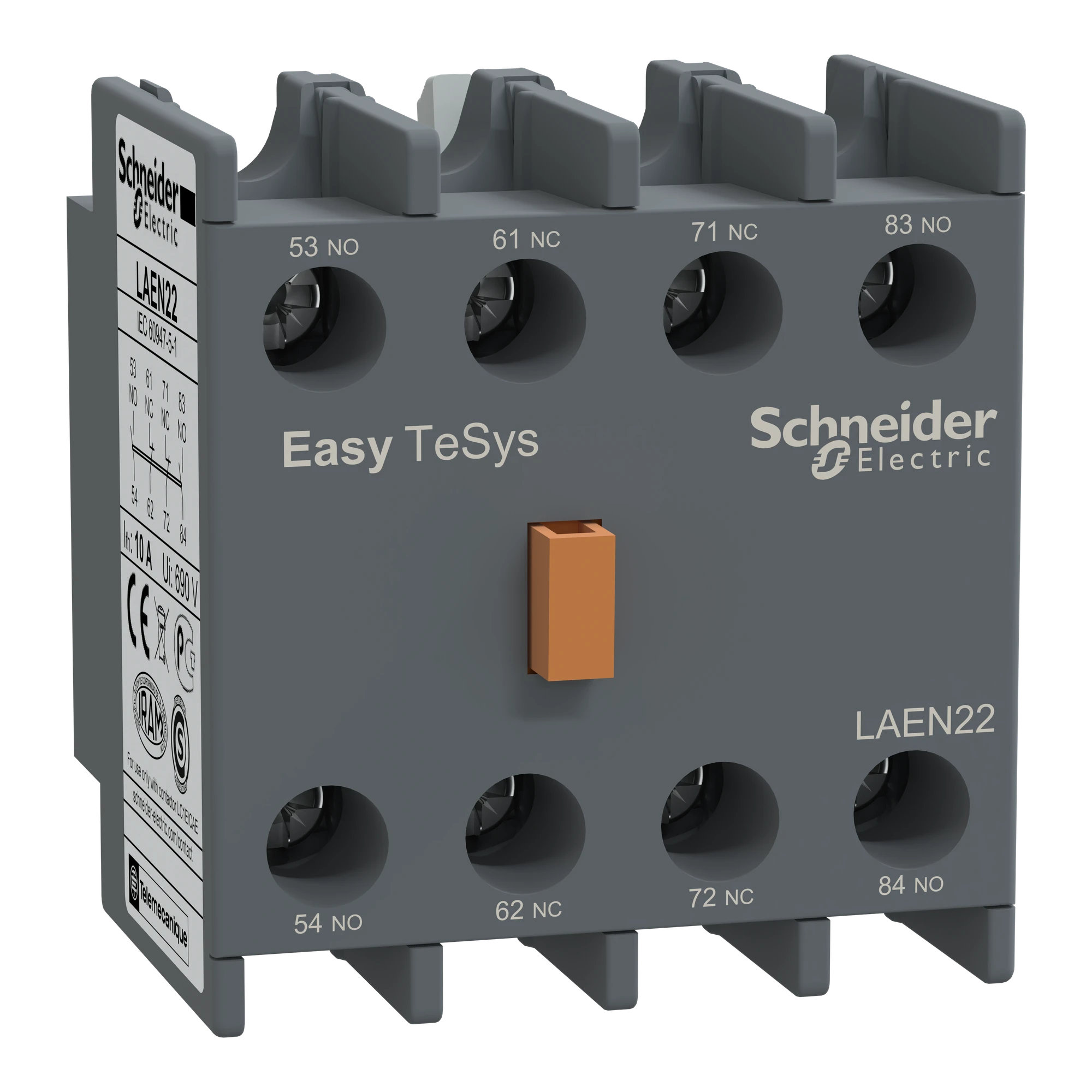 Schneider Electric LAEN22 Easy TeSys Hilfskontakt 2NO 2NC für Leistungsschütze und Relais (img_001) Schneider Electric LAEN22 Easy TeSys Hilfskontakt 2NO 2NC für Leistungsschütze und Relais (img_001)