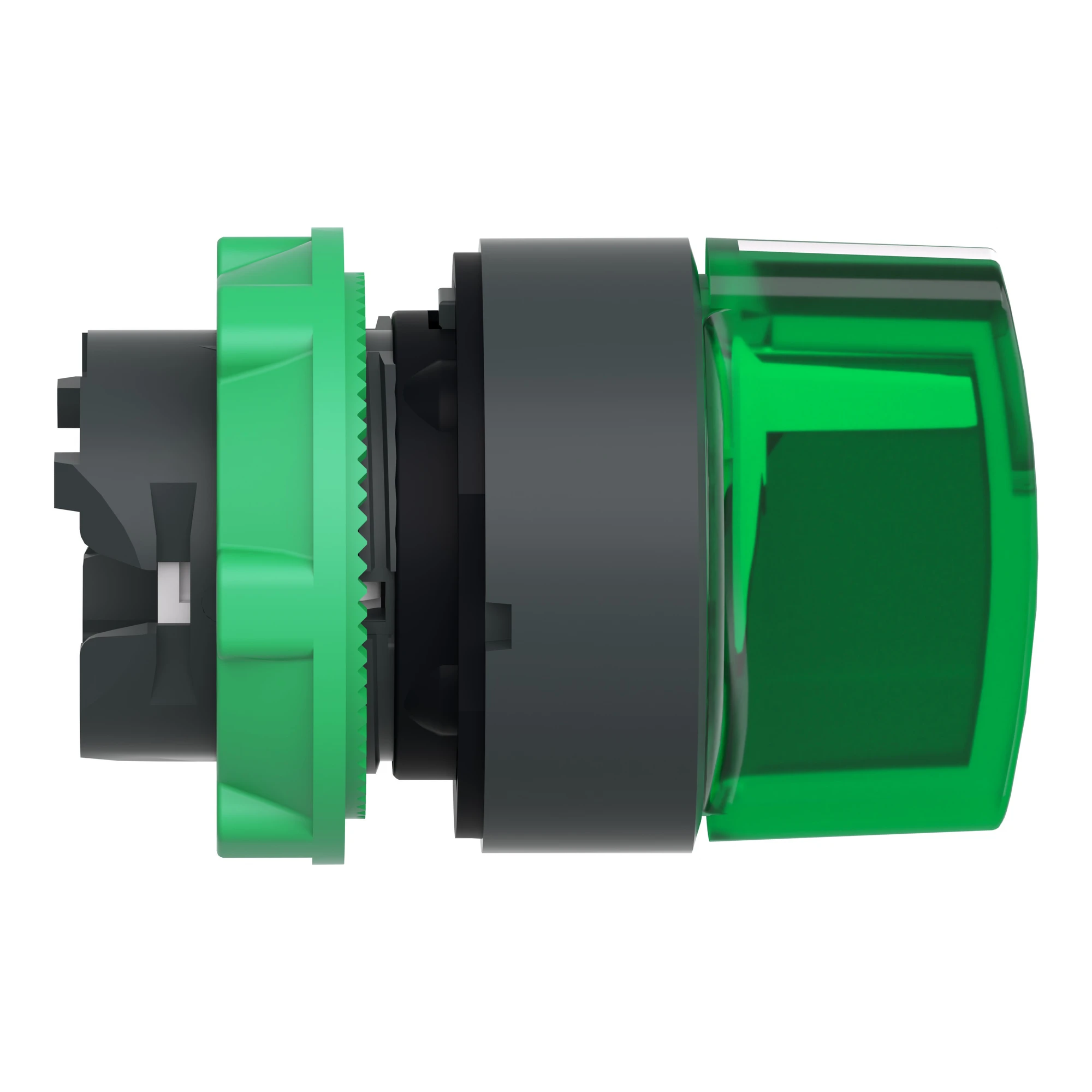 Schneider Electric ZB5AK1333 Pilot light selector switch, front element, Harmony XB5, plastic, 22mm, green, for universal LED, 3 positions, latching (img_002)