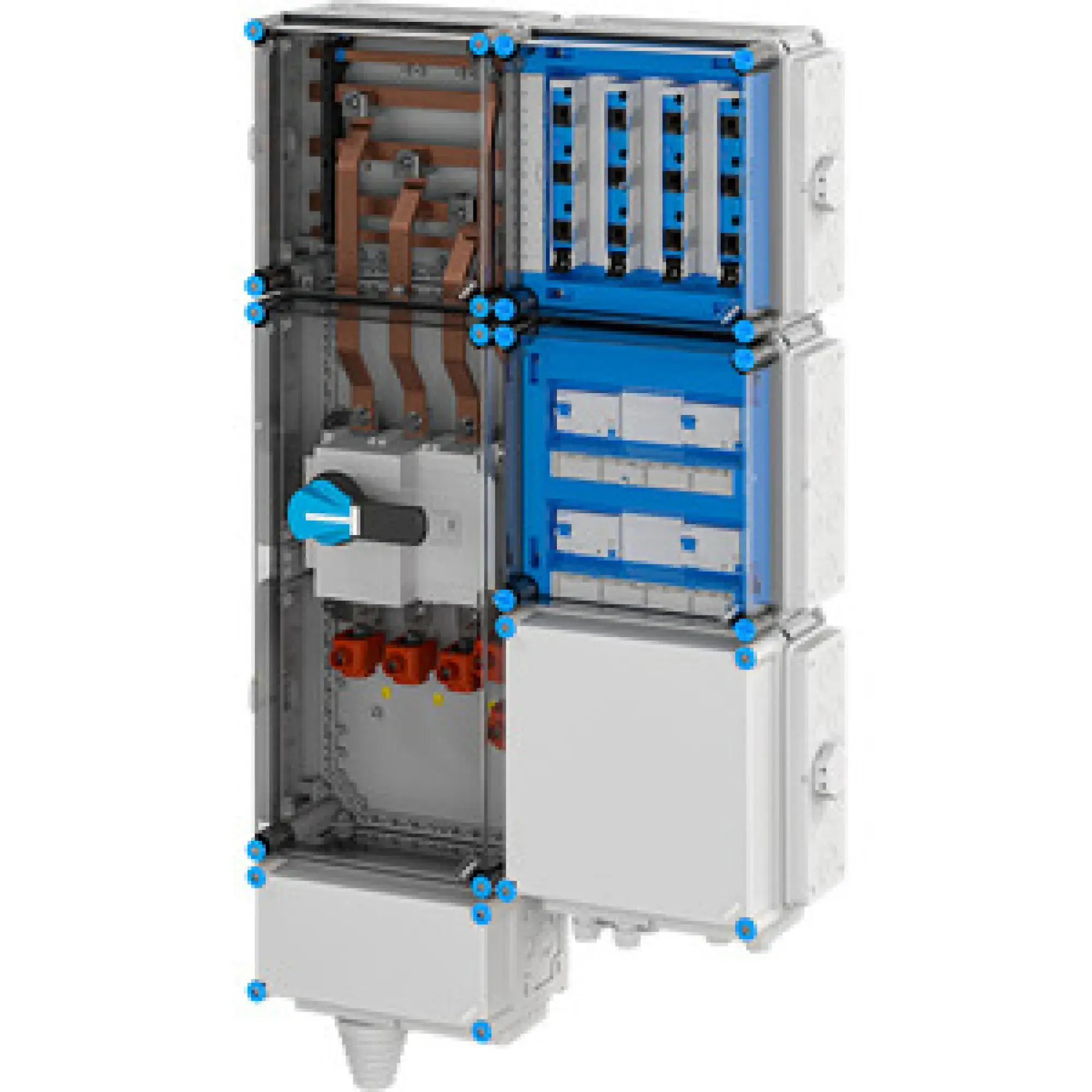 Hensel 65000136 Ladeverteiler für bis zu 4 Ladepunkte à 22kW Mi EV 22kW 4100 (img_001)