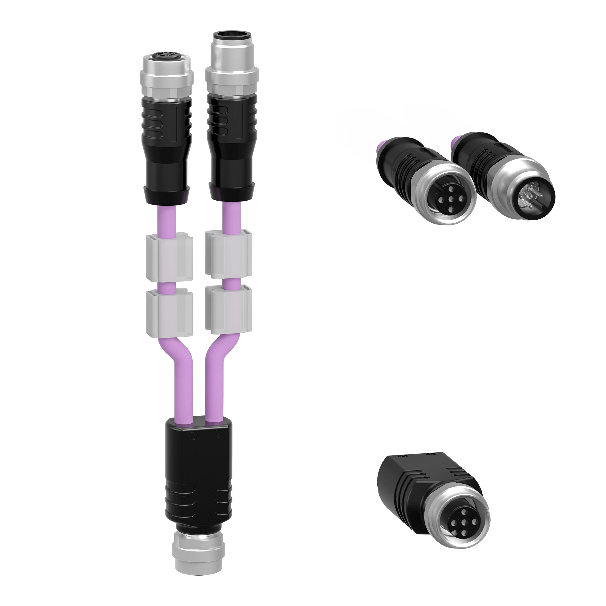 Schneider Electric TM7ACYCJ CAN-Bus Y-cable TM7, with 2 x M12 connector (img_001)