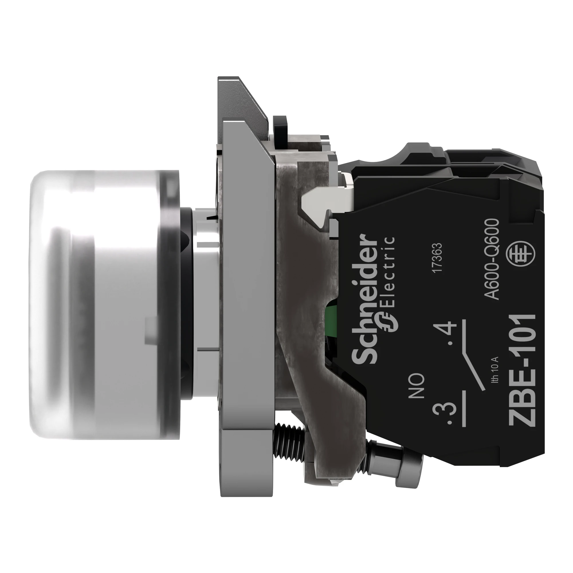 Schneider Electric XB4BP183B5EX Illuminated push-button, Harmony XB4, metal, 22mm, white, unmarked, momentary, with protective cap, 1NO, 24V ACDC, ATEX (img_005) Schneider Electric XB4BP183B5EX Illuminated push-button, Harmony XB4, metal, 22mm, white, unmarked, momentary, with protective cap, 1NO, 24V ACDC, ATEX (img_005)