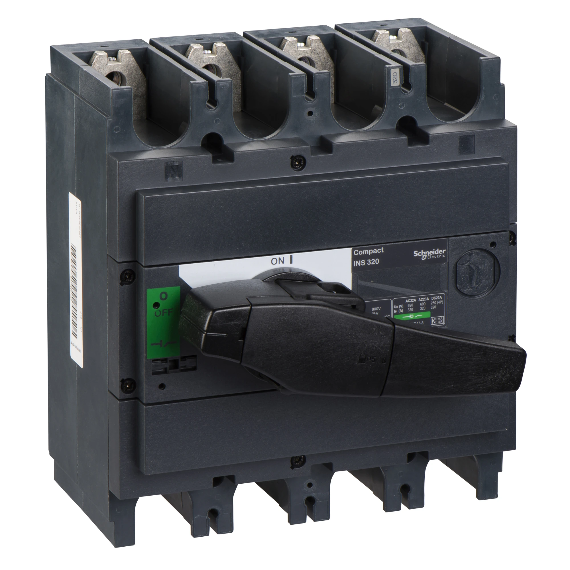 Schneider Electric 31109 Compact INS320 4P 320A Fixed Mount Load Break Switch with black rotary drive (img_001) Schneider Electric 31109 Compact INS320 4P 320A Fixed Mount Load Break Switch with black rotary drive (img_001)