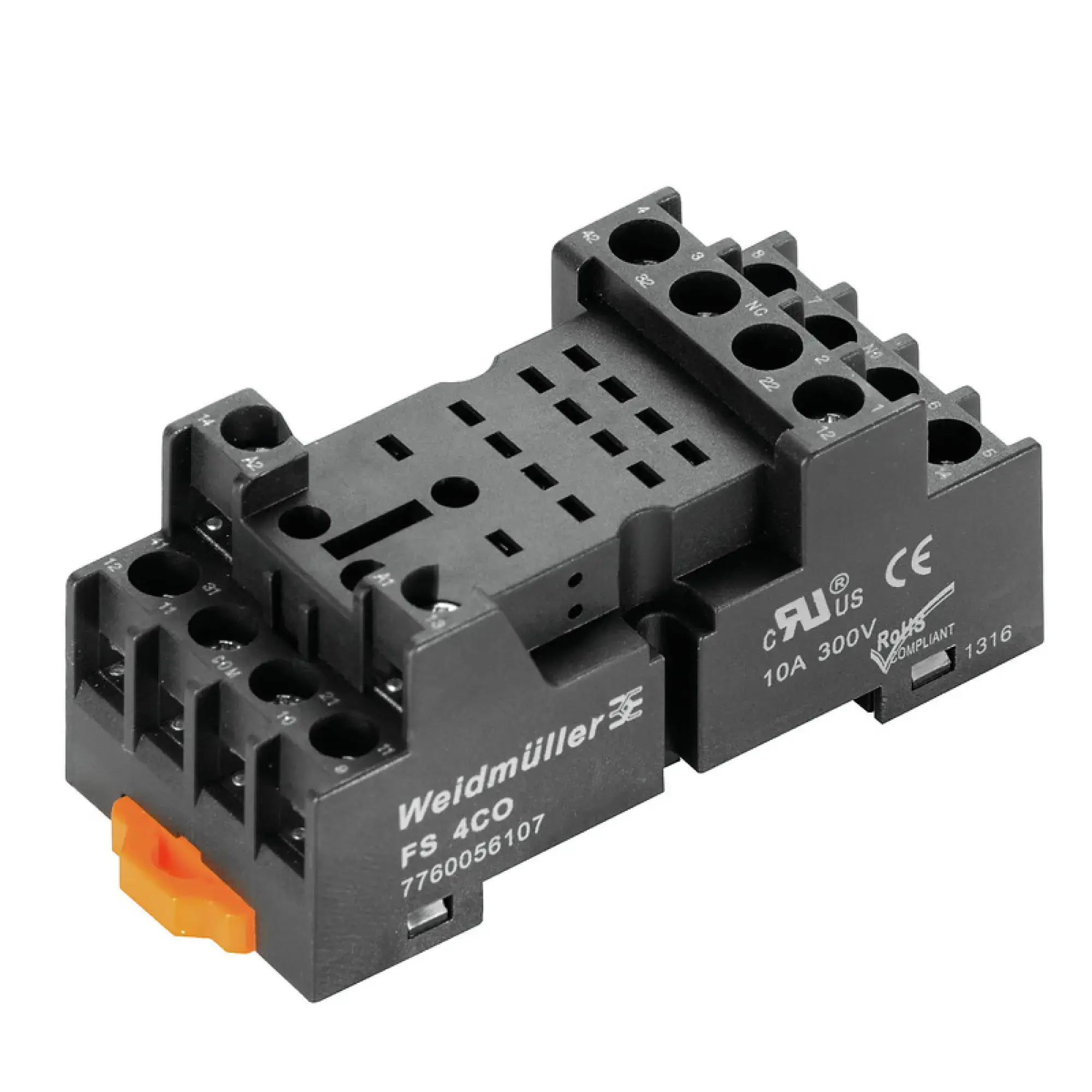 Weidmüller 7760056107 Relay socket, IP10, 4 CO contact , 10 A, Screw connection (img_001) Weidmüller 7760056107 Relay socket, IP10, 4 CO contact , 10 A, Screw connection (img_001)