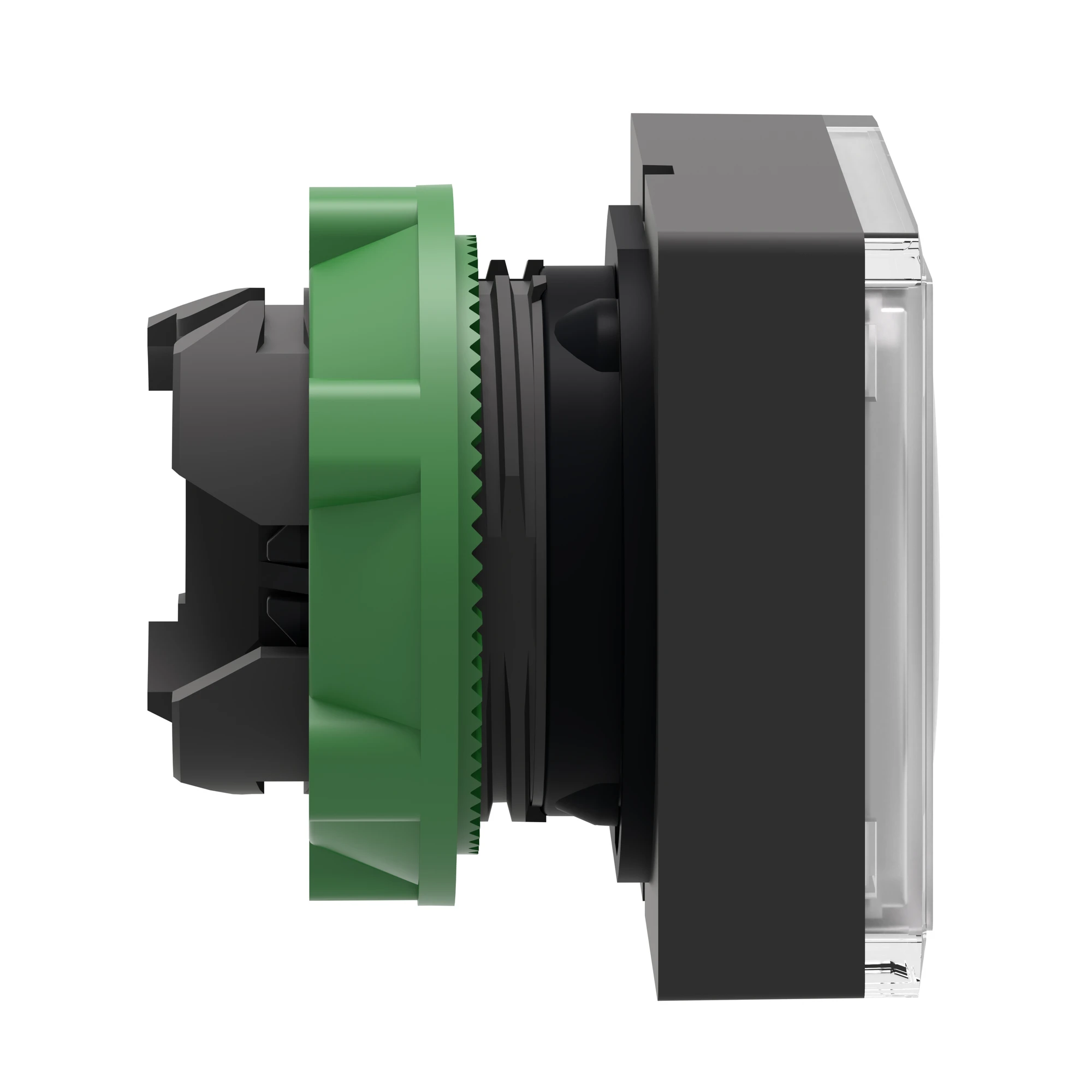 Schneider Electric ZB5CH313 Illuminated pushbutton, front element, Harmony XB5, plastic, 22mm, white, for universal LED, square, latching (img_004)