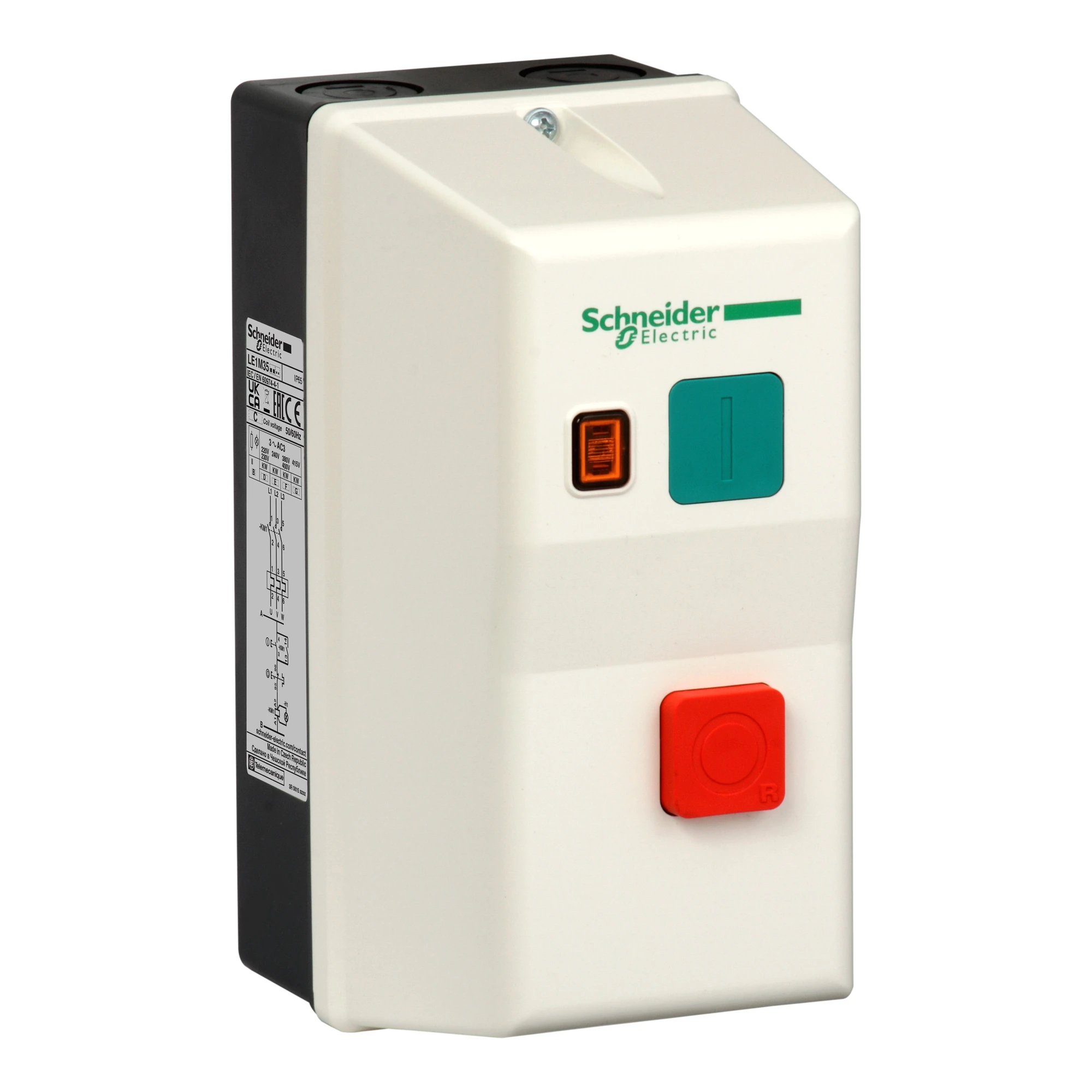 Schneider Electric LE1M35Q708 Enclosed Direct Starter, 1 Rotary TeSys, LE1-M, 1.8-2.6A, Coil 380V AC (img_001) Schneider Electric LE1M35Q708 Enclosed Direct Starter, 1 Rotary TeSys, LE1-M, 1.8-2.6A, Coil 380V AC (img_001)