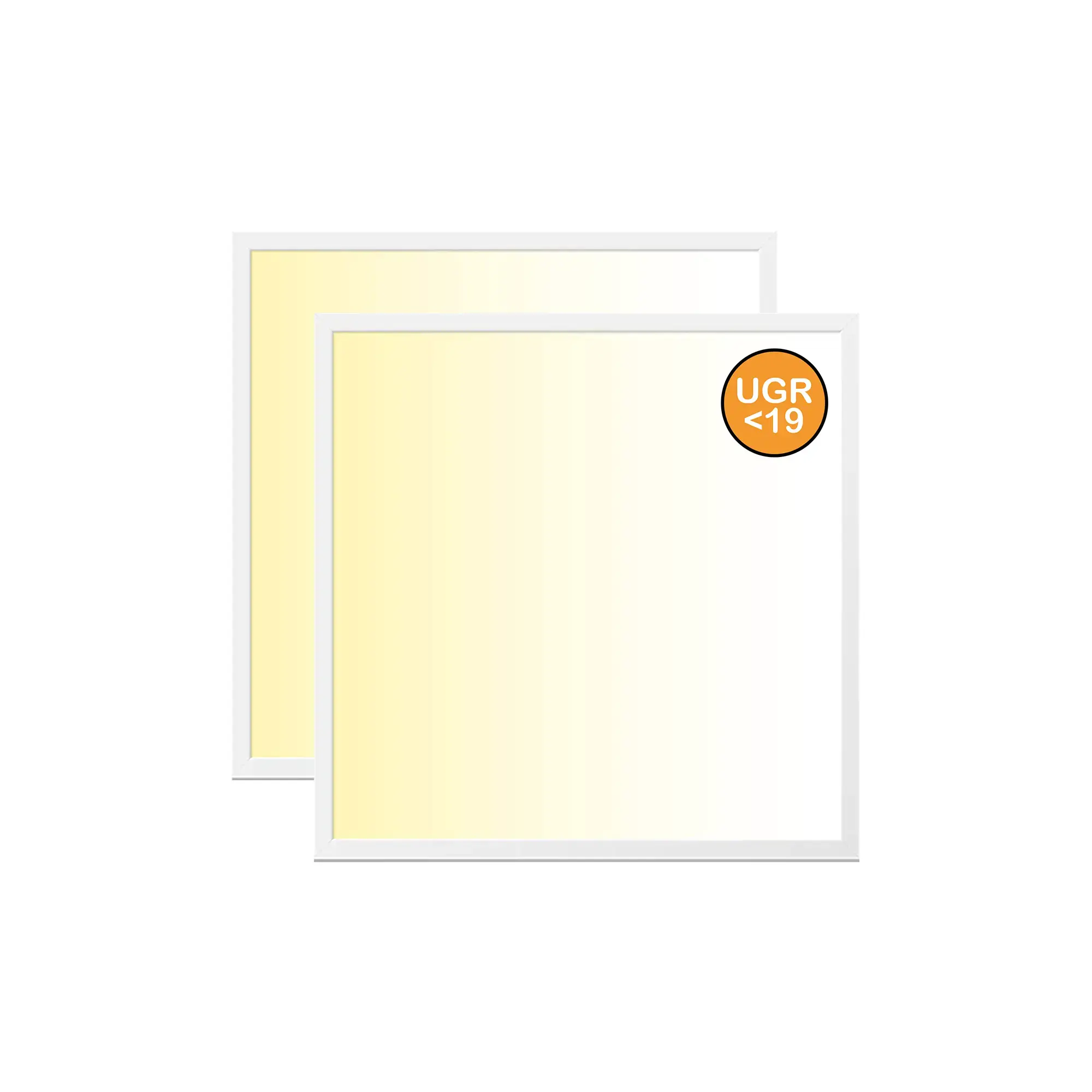 WSU Lights WS000001527-2 2-pack LED Panel, 62x62, warm white 3000K, 40W, 4400lm, UGR