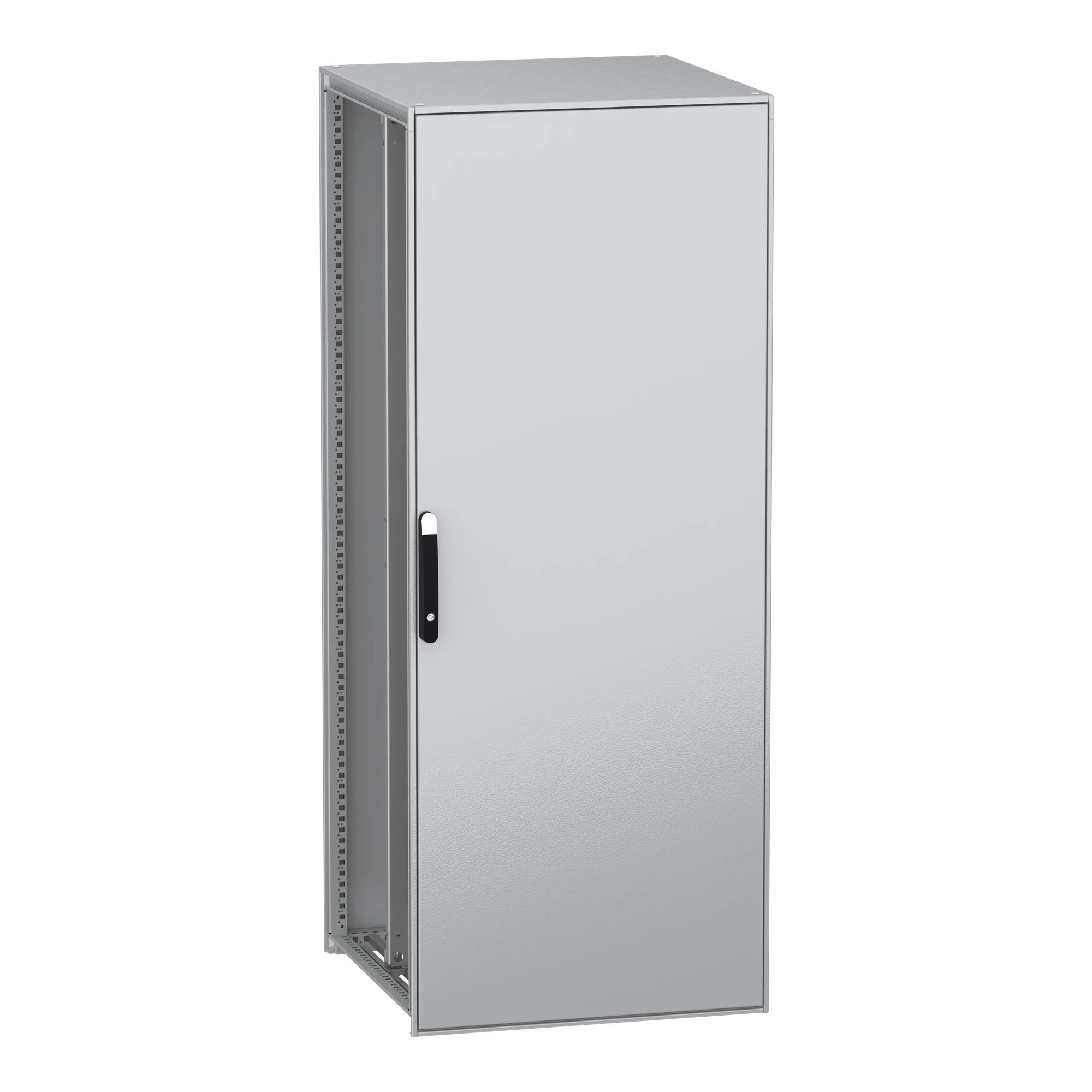 Schneider Electric NSYSFN20880P Freestanding enclosure, electrical, PanelSeT SFN, made of decarbonized steel, with mounting plate, assembled, 2000x800x800mm, IP55 (img_001)