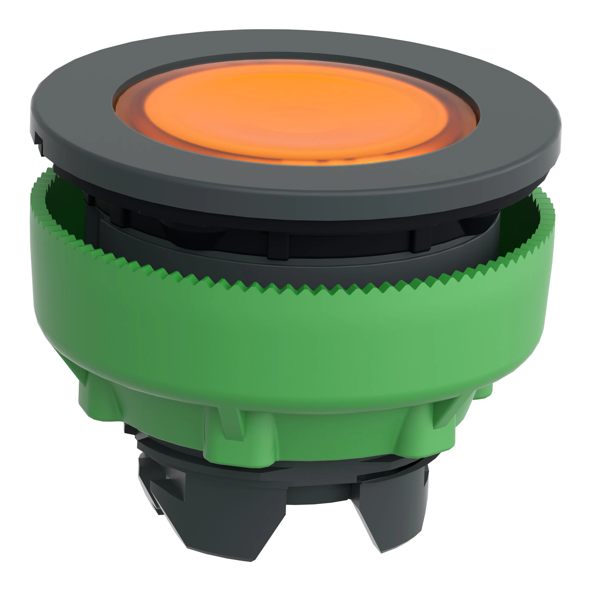 Schneider Electric ZB5FH053 Illuminated Pushbutton, Front Element, Harmony XB5F, Plastic, 30mm, Orange, Unlabelled, for Universal LED, Latching (img_006)
