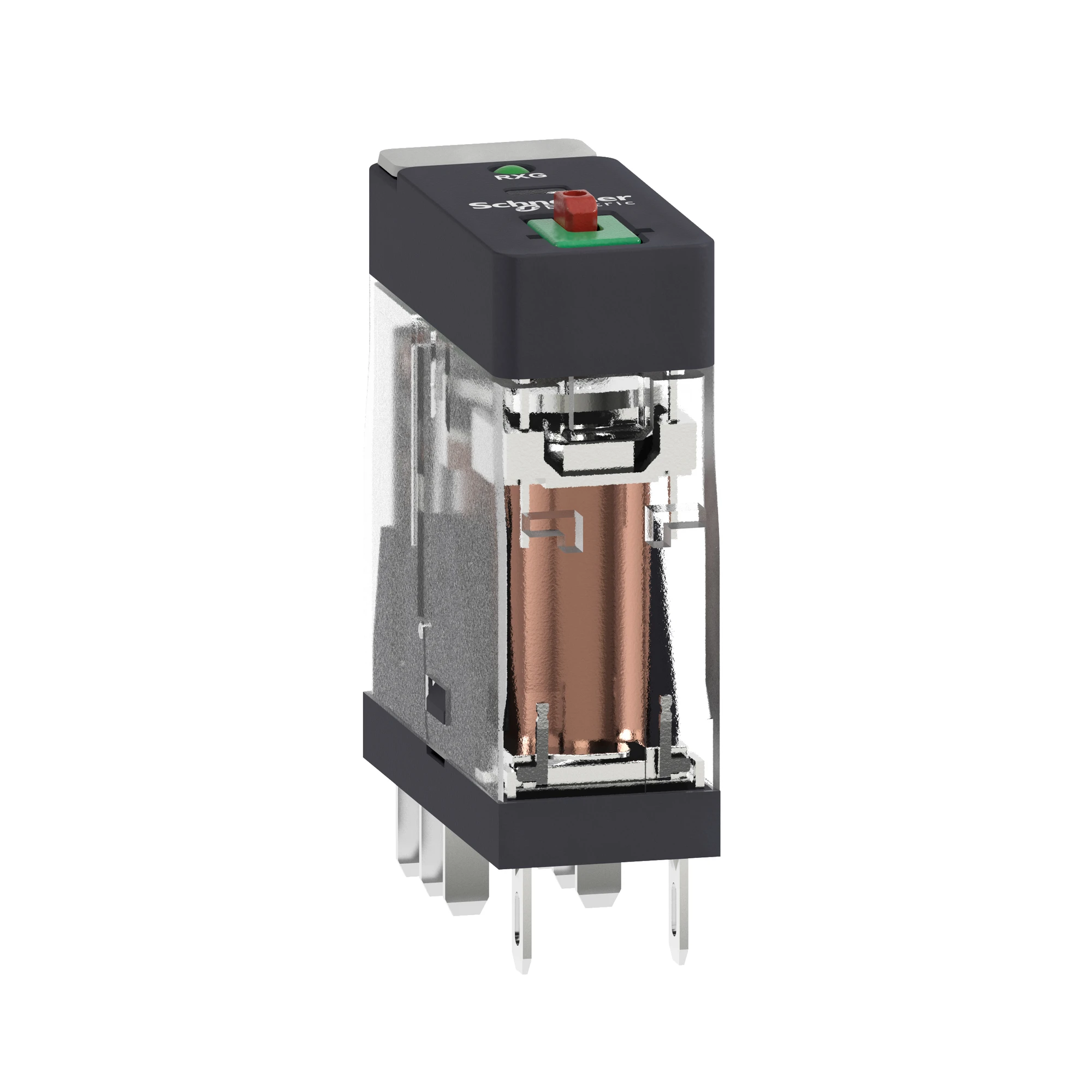 Schneider Electric RXG22E7 Socket Interface Relay RXG, 2 C/O, 5 A, 48 VAC, with LED, with Test Button (img_007) Schneider Electric RXG22E7 Socket Interface Relay RXG, 2 C/O, 5 A, 48 VAC, with LED, with Test Button (img_007)