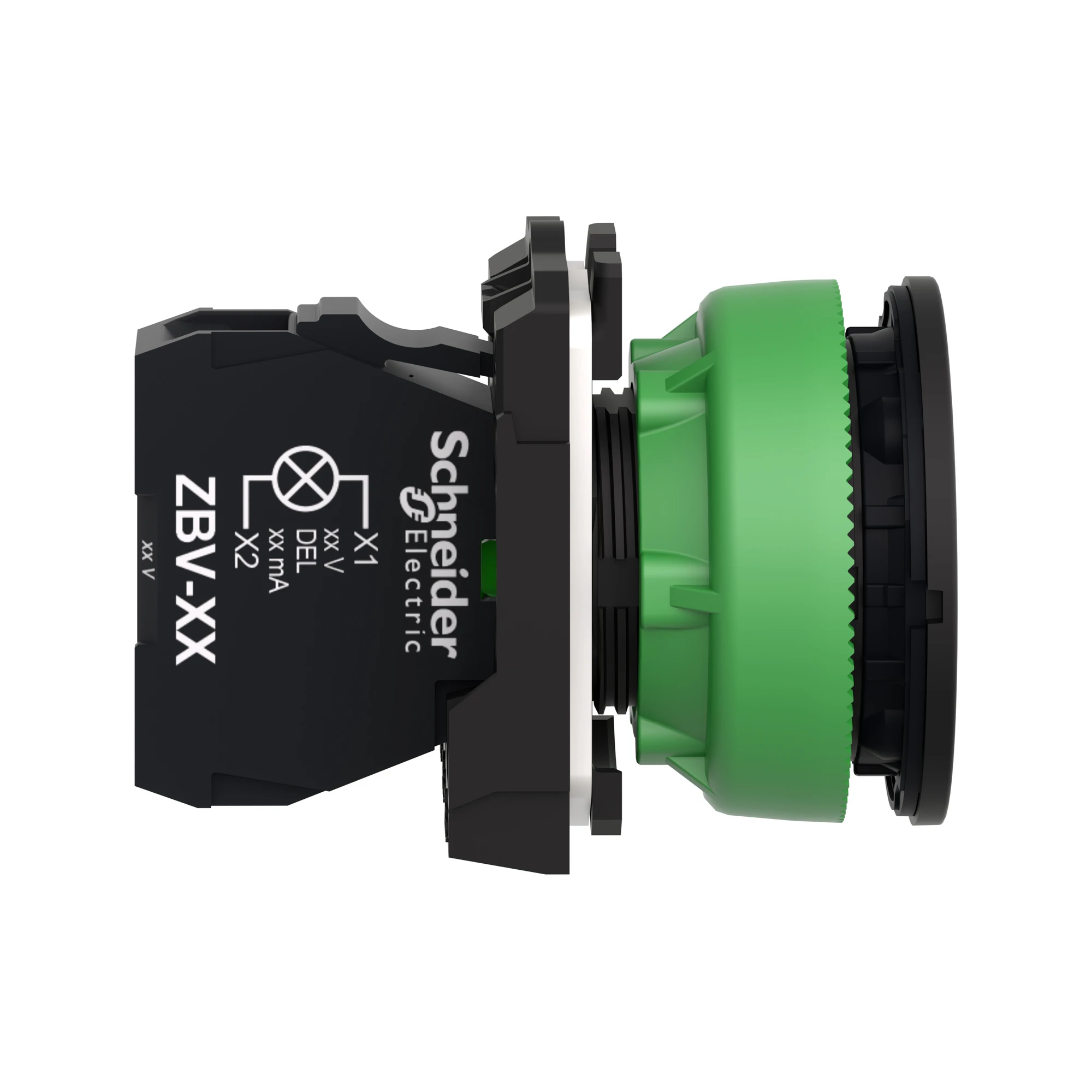 Schneider Electric XB5FVG5 Indicator light, Harmony XB5F, plastic, antimicrobial, orange, 30mm, universal LED, smooth dome, 110-120V AC (img_003) Schneider Electric XB5FVG5 Indicator light, Harmony XB5F, plastic, antimicrobial, orange, 30mm, universal LED, smooth dome, 110-120V AC (img_003)