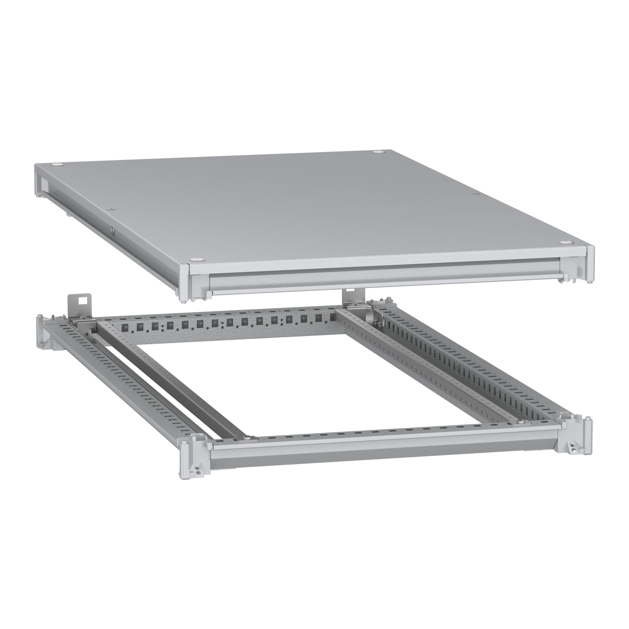 Schneider Electric NSYSFNC610 Lower and upper frame, PanelSeT SFN, for electrical enclosures W 600 x D 1000 mm, including roof (img_001)