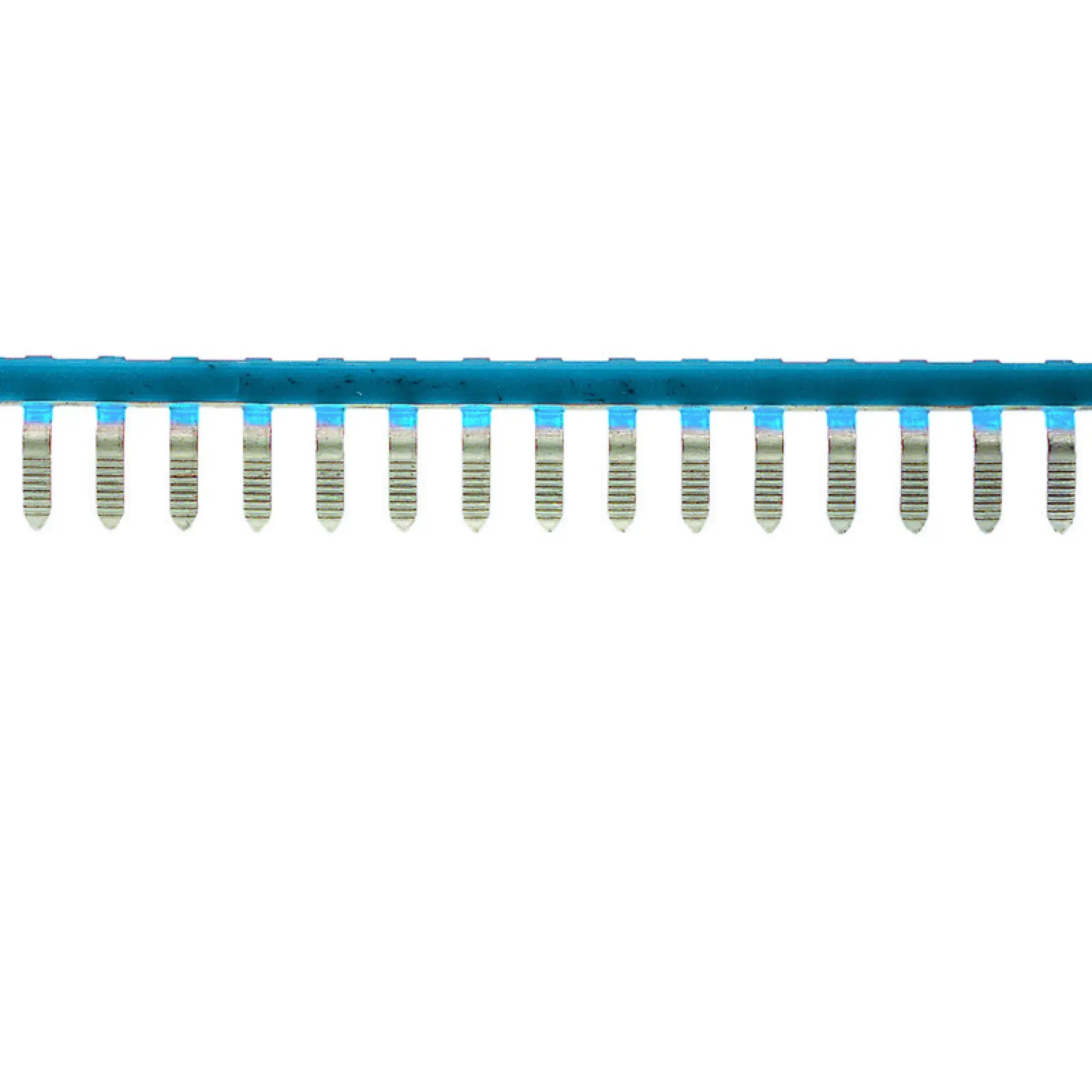 Weidmüller 1633280000 Cross-connector (terminal), when screwed in, blue, 17.5 A, Number of poles: 50, Pitch in mm: 6.20, Insulated: Yes, Width: 4.2 mm (img_001)