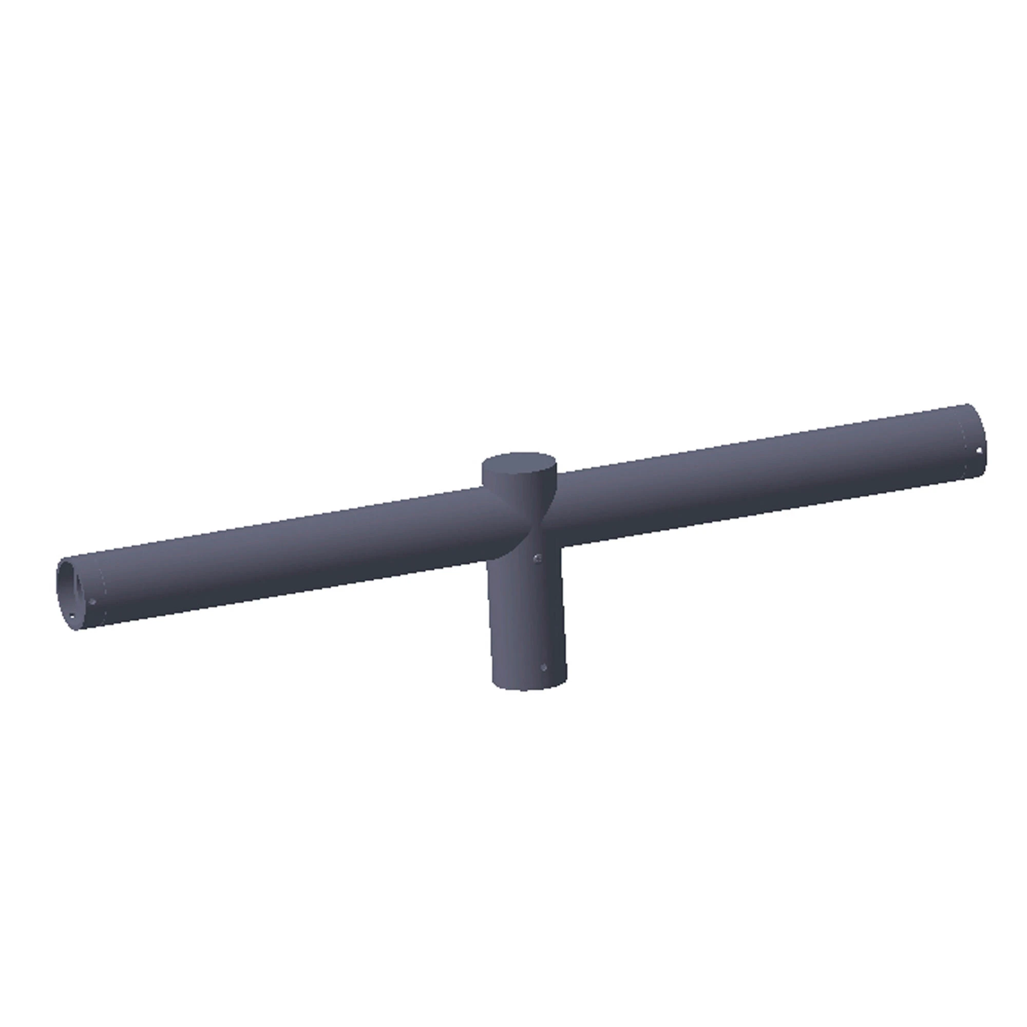 GEWISS GW87882 URBAN [O3] - DOUBLE POLE HEAD BRACKET 0.8 M - GRAPHITE GREY (img_001)