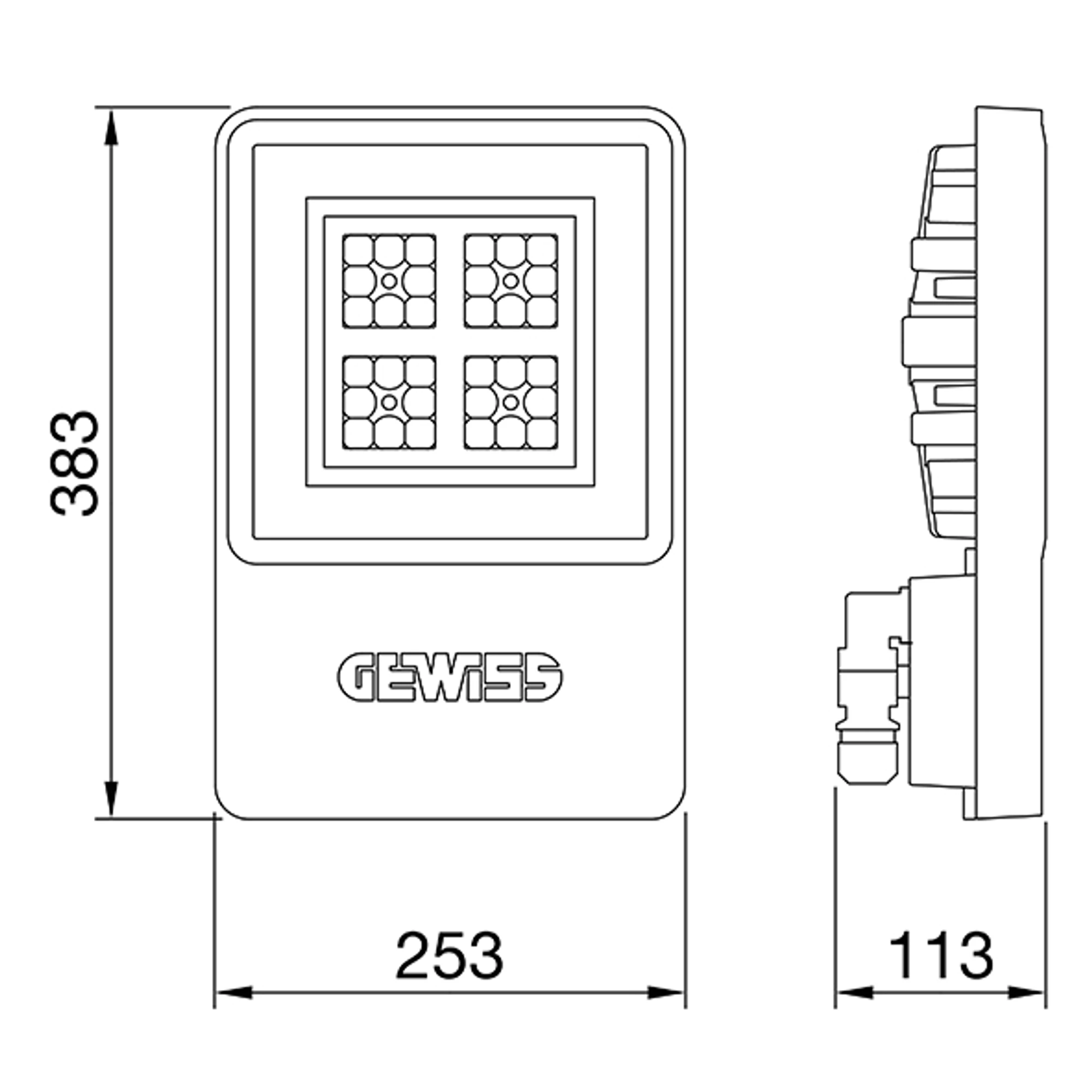 GEWISS GWS4120BC840 Hallenleuchte SMART 4 Lowbay 1M HLO 4000K Asymmetrisch (img_002)