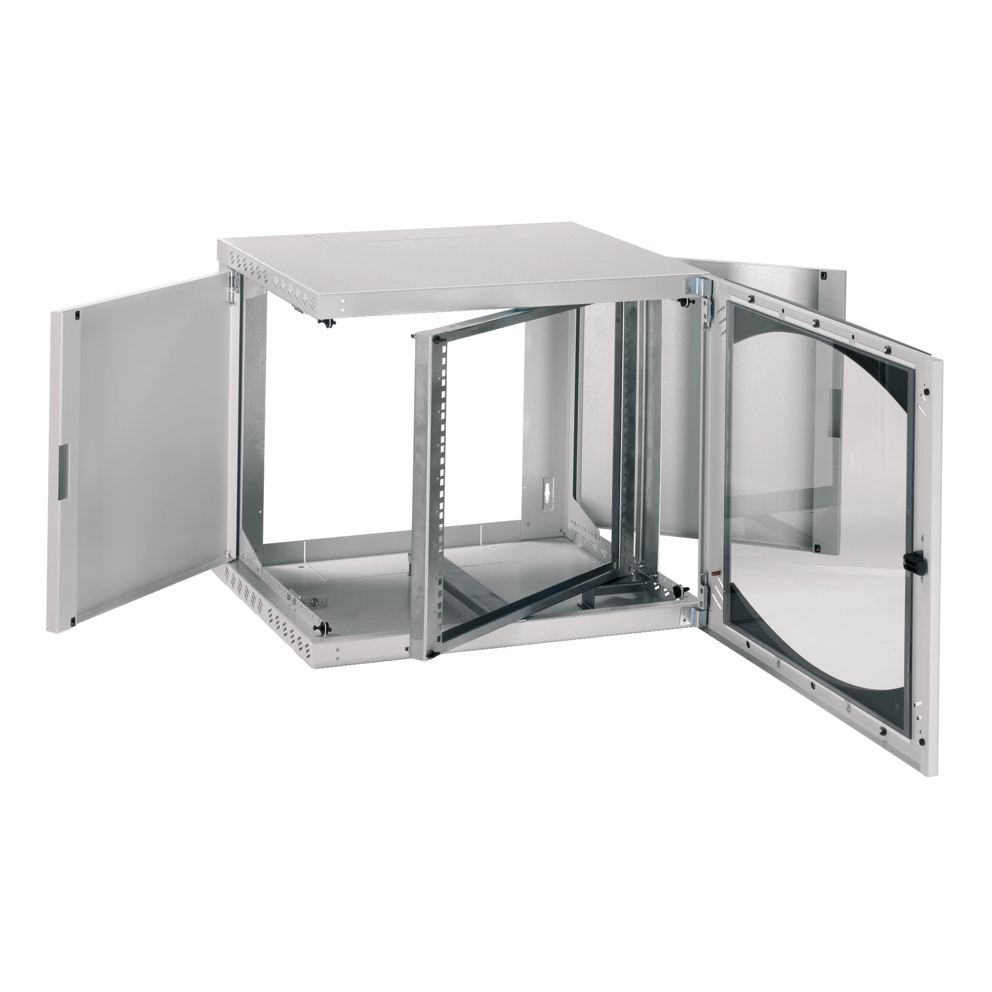 Schneider Electric NSYOPB12U6P Actassi OPB, Wall Rack, 12U W600 D600 swing 19" glass door R7035 (img_001) Schneider Electric NSYOPB12U6P Actassi OPB, Wall Rack, 12U W600 D600 swing 19" glass door R7035 (img_001)