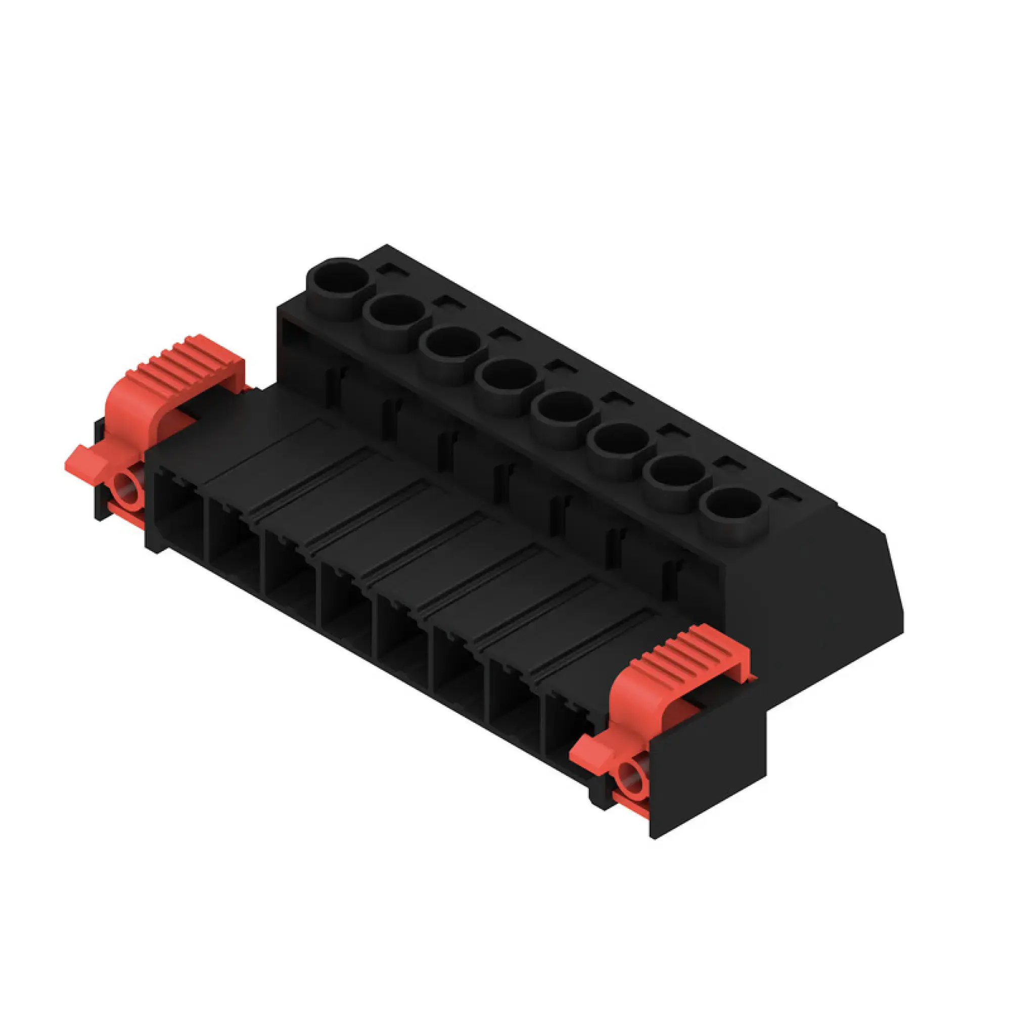 Weidmüller 1950940000 PCB connector (wire connection), 1000 V, 57 A, Pitch in mm: 7.62, 6 mm², Number of poles: 8, Clamping yoke connection, Box SVZ 7.62HP/08/180FC SN BK BX (img_001)