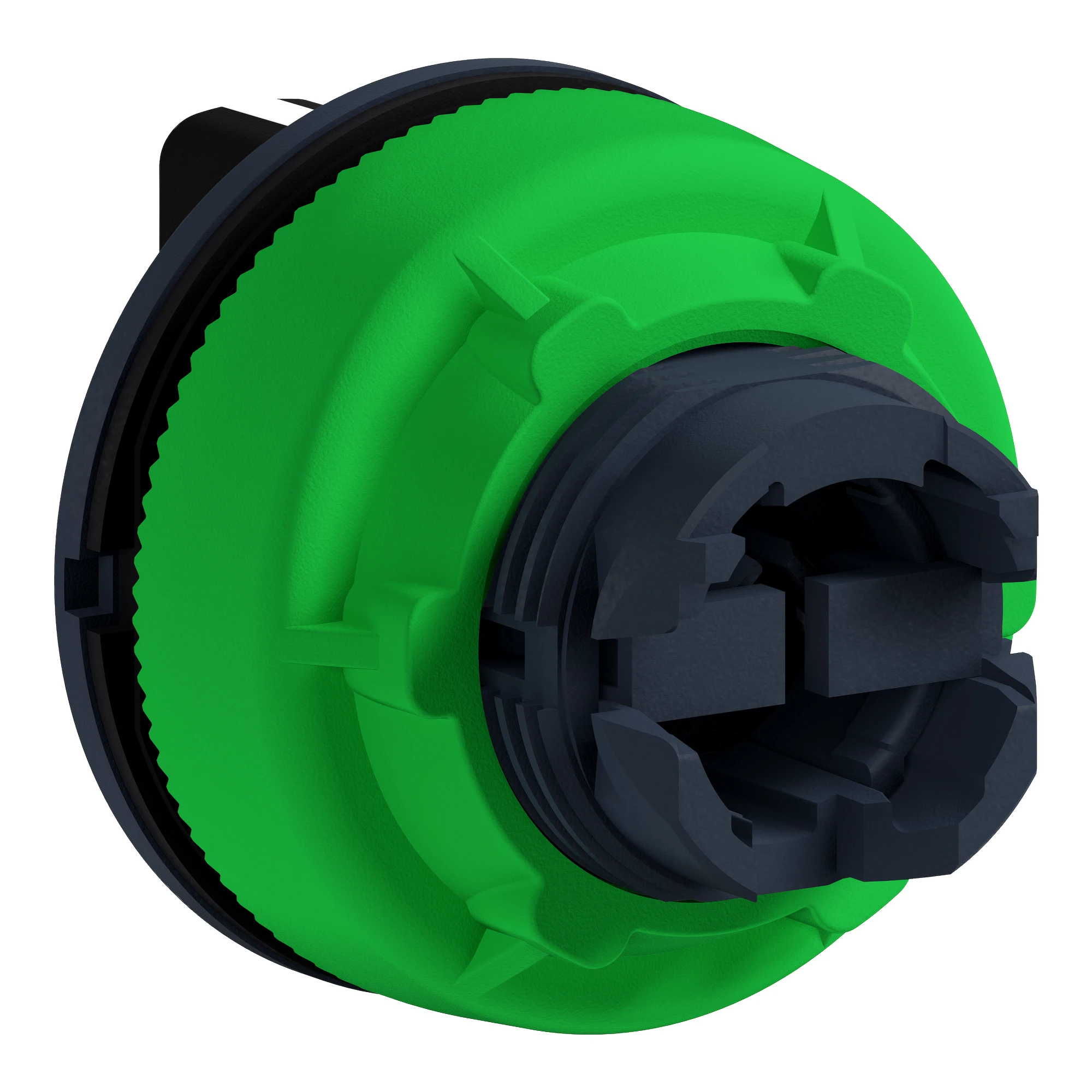 Schneider Electric ZB5FD7 Selector switch, front element, Harmony XB5F, plastic, 30mm, black, 3 positions, center right latching (img_003)