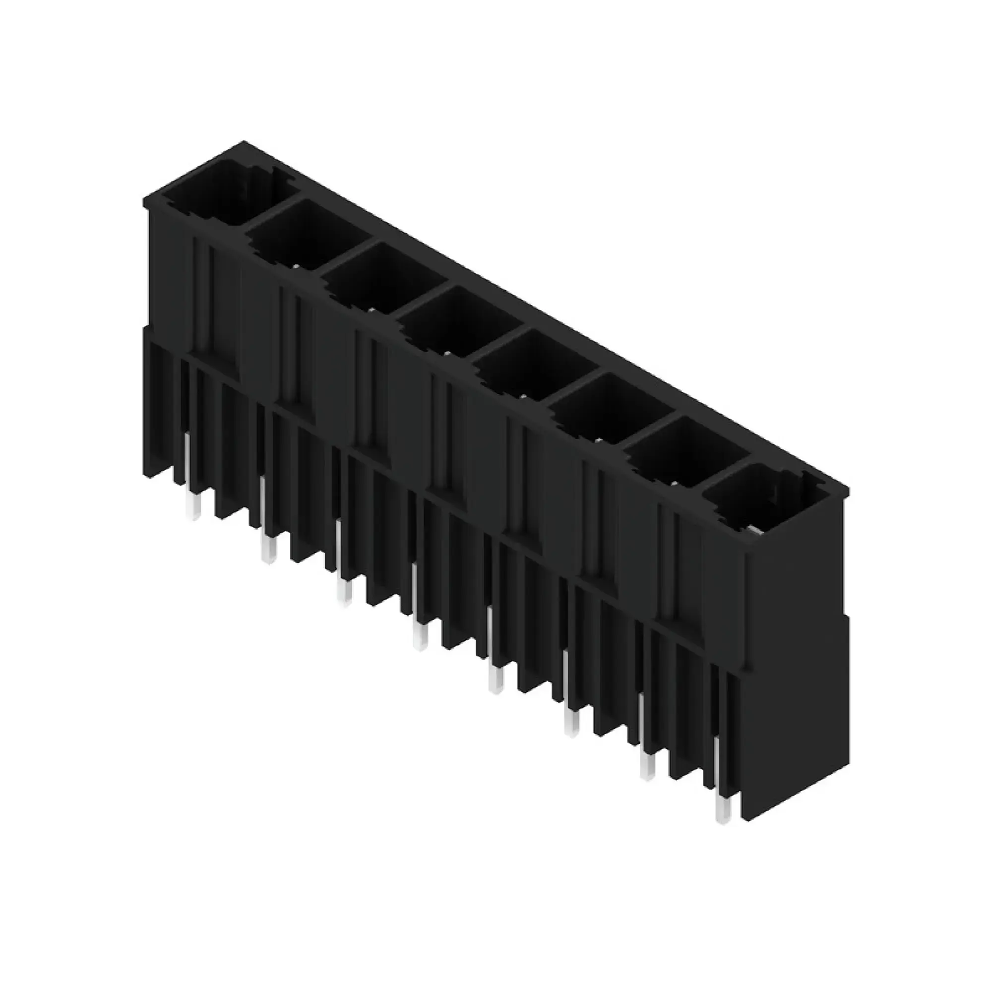 Weidmüller 1813470000 PCB connector (board connection), 1000 V, 78.3 A, Pitch in mm: 10.16, Number of poles: 8, THT solder connection, Box (img_001)