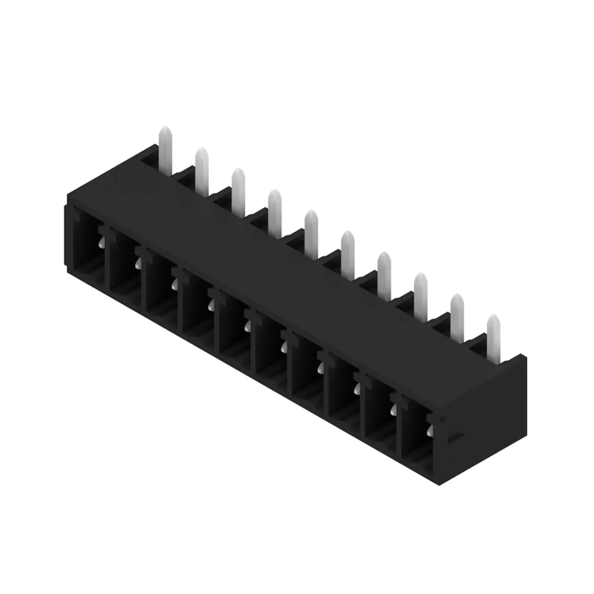 Weidmüller 1036570000 PCB connector (board connection), 160 V, 17.5 A, Pitch in mm: 3.81, Number of poles: 10, THT/THR solder connection, Box (img_001)