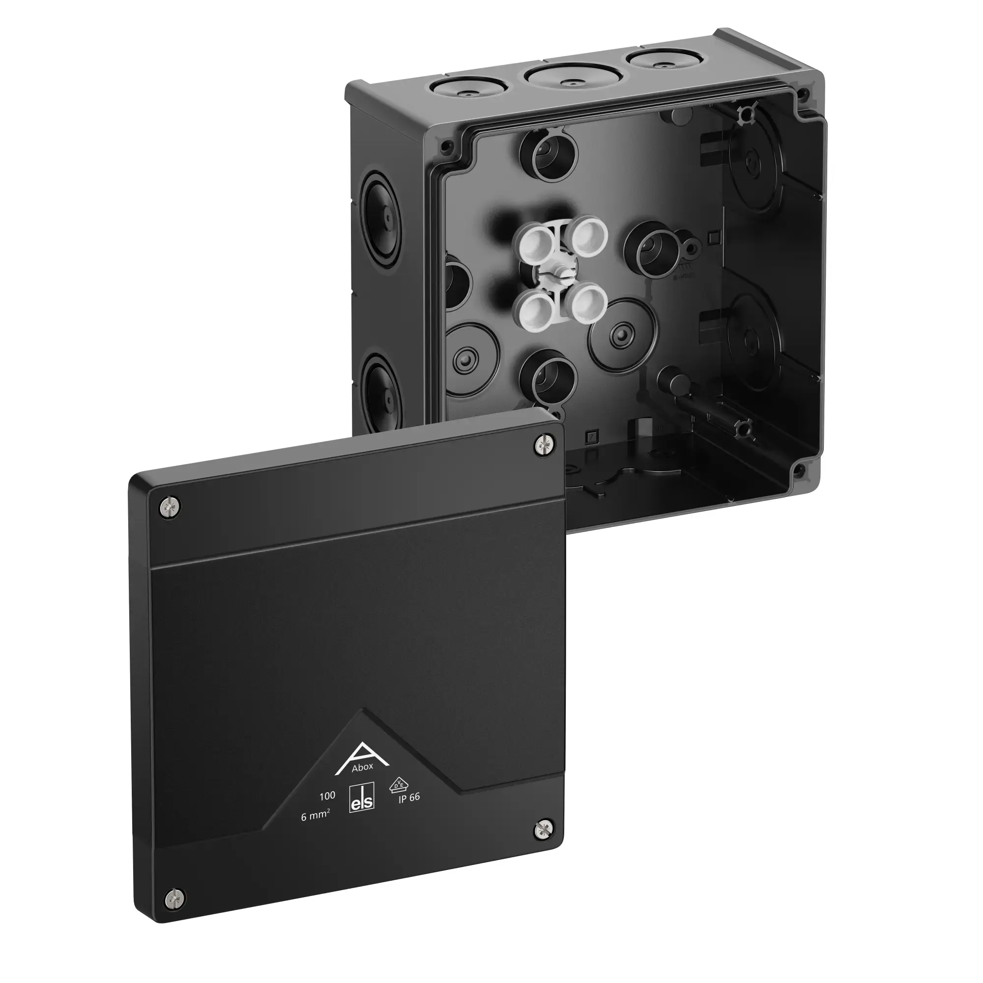 Spelsberg 81000001 Junction box, Type of protection IP66, max. 10², Impact strength IK07, Protection class II, Ui 1000V AC, Ui 1000V DC, DLG, VDE, Halogen free (img_001) Spelsberg 81000001 Junction box, Type of protection IP66, max. 10², Impact strength IK07, Protection class II, Ui 1000V AC, Ui 1000V DC, DLG, VDE, Halogen free (img_001)